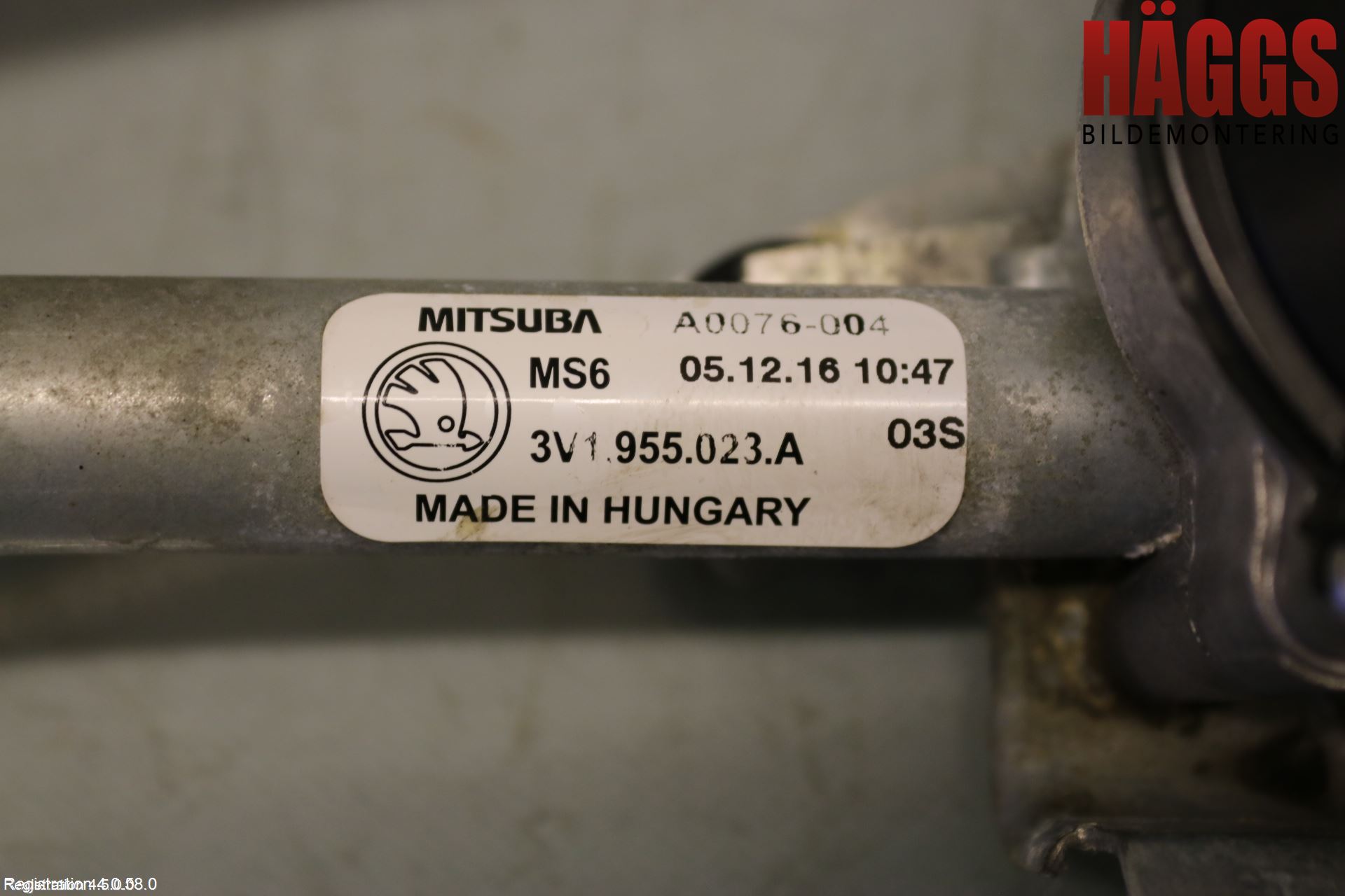 Skoda SUPERB 16-24 Torkarmotor Vindruta