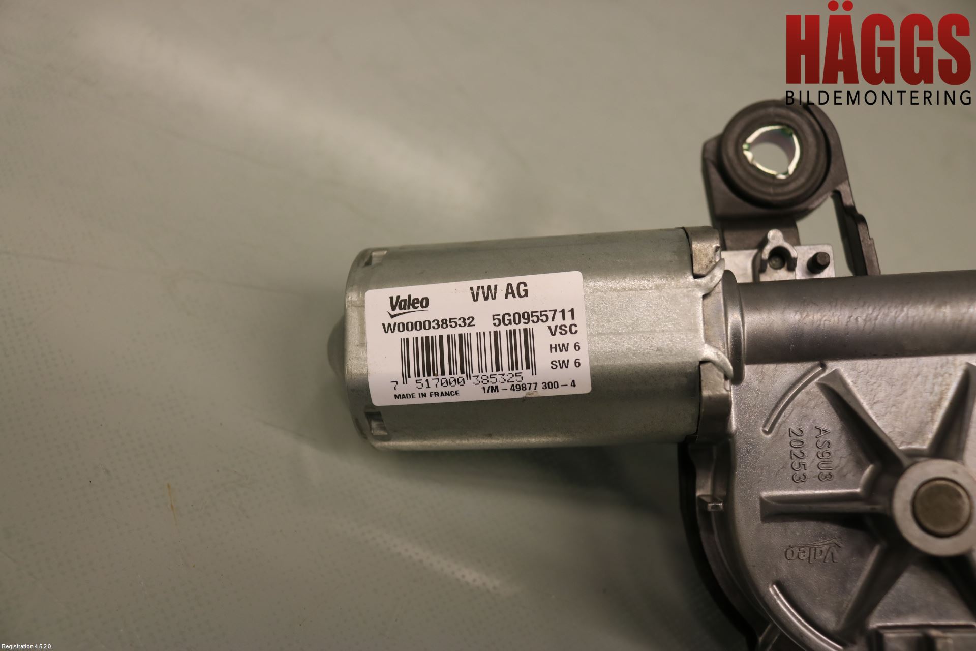 Volkswagen VW GOLF SPORTSVAN 15-20 Torkarmotor Baklucka