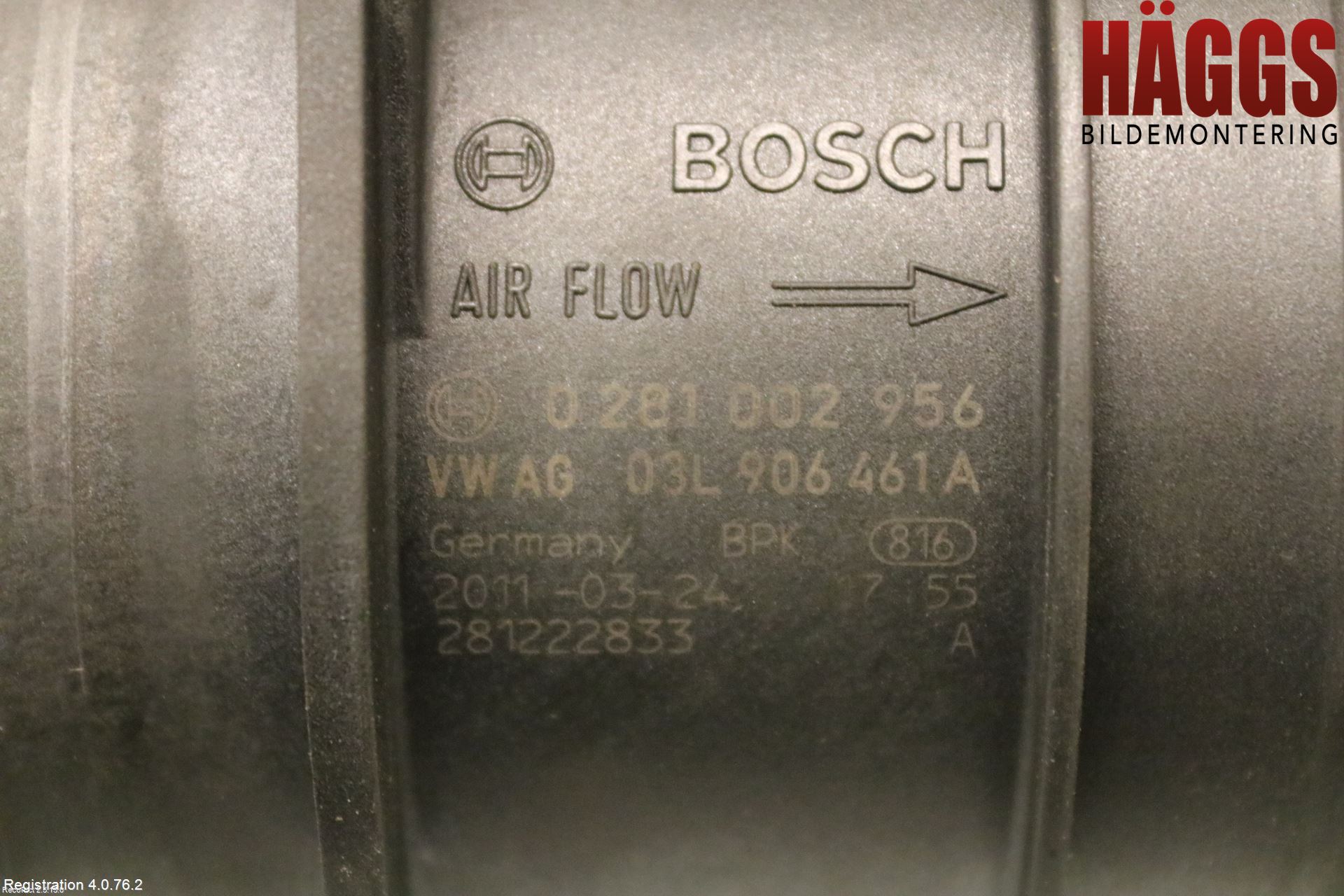 Audi A3/S3 05-13 Injluftmassamätare