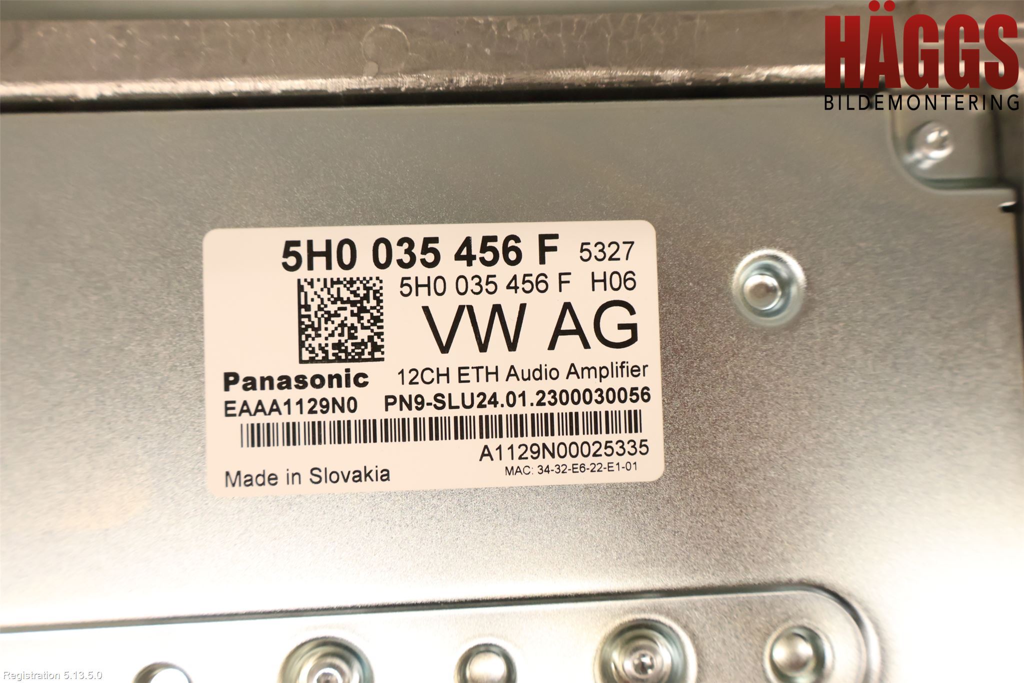 Volkswagen VW ID.5 22- Radio-Stereo Förstärkare