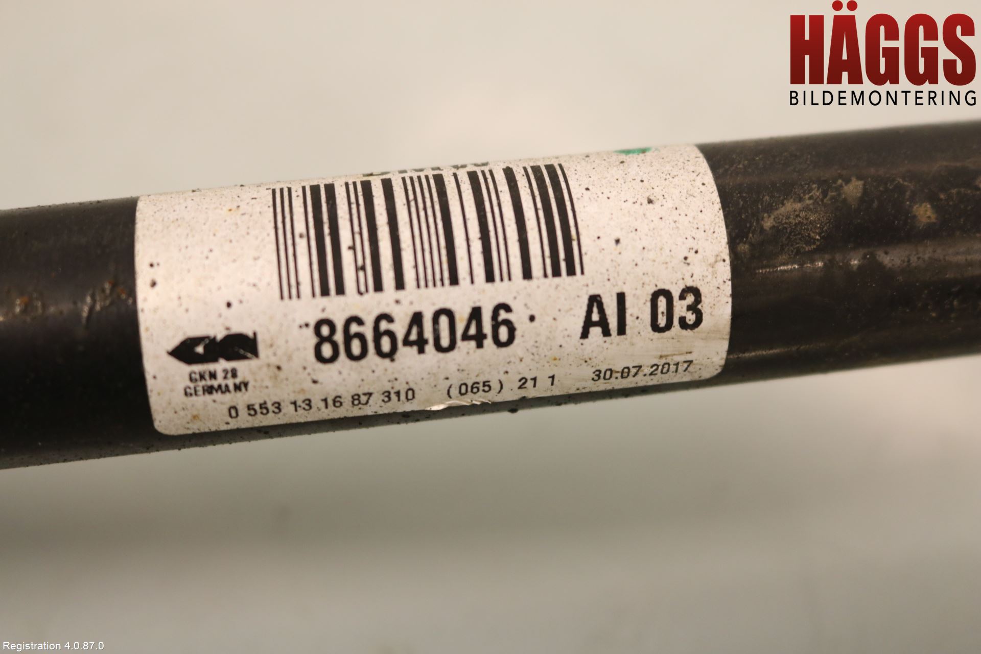 BMW 5 G30/G31/F90 17-23 Drivaxel Bak Höger