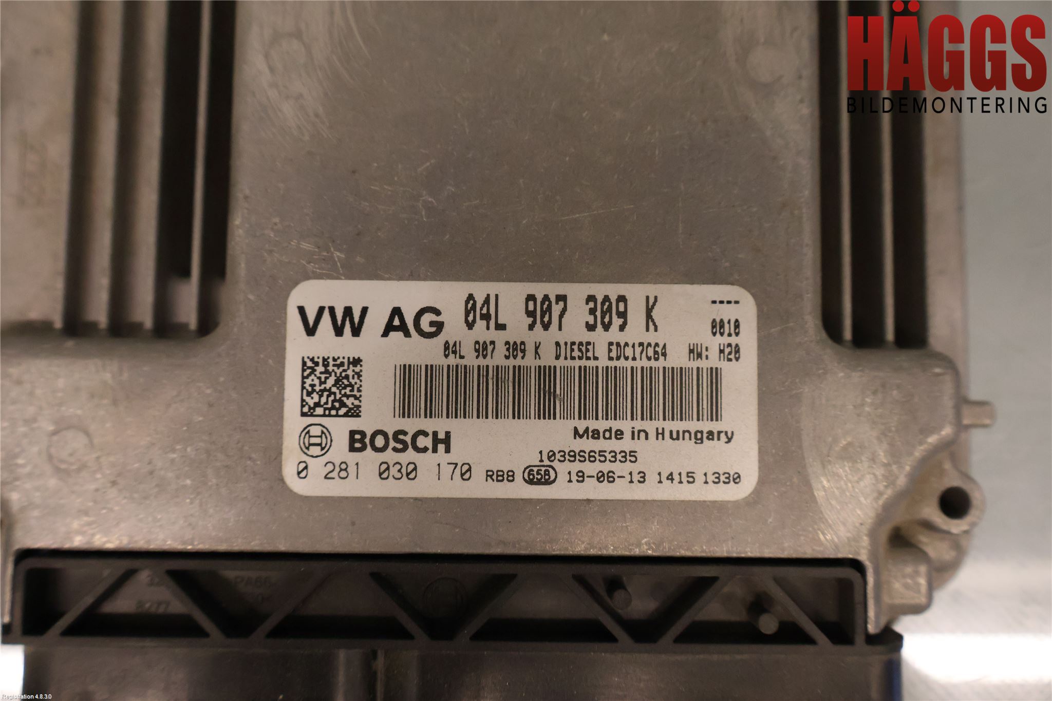 Volkswagen VW CADDY 16-20 Styrenhet Inspump Diesel