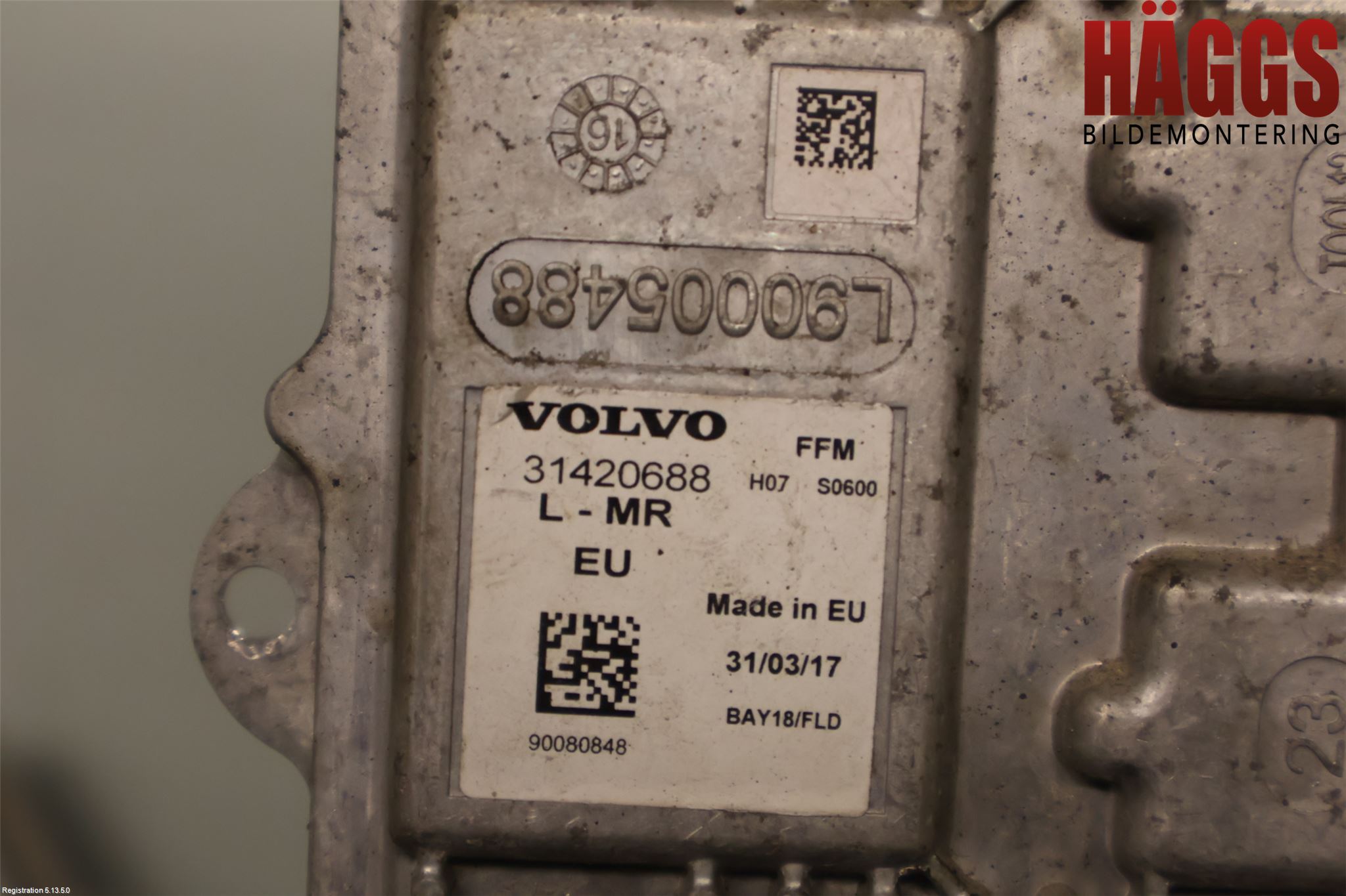 Volvo V90 17->> Styrenhet Strålkastare