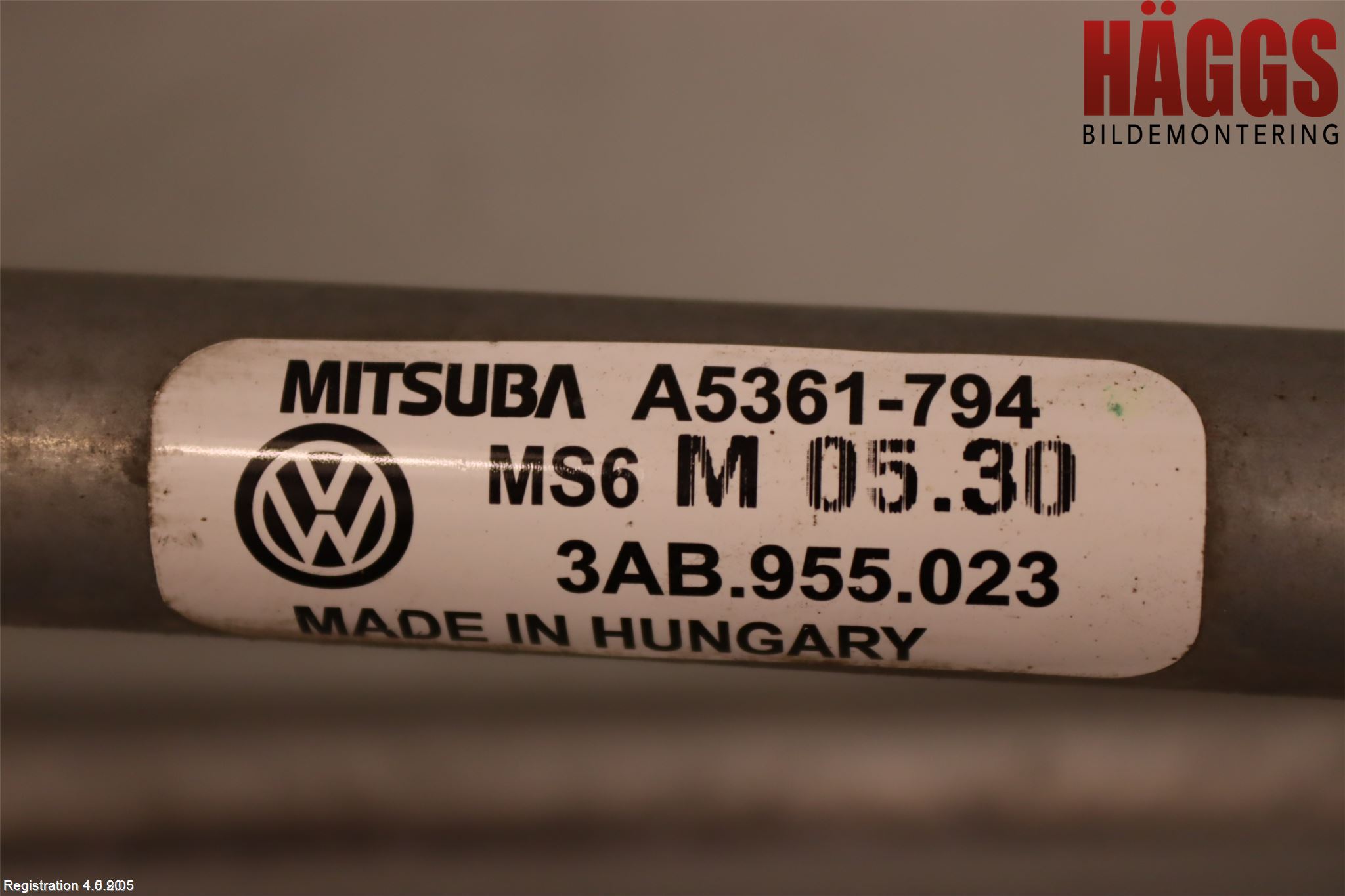 Volkswagen VW PASSAT 11-14 Torkarmotor Vindruta