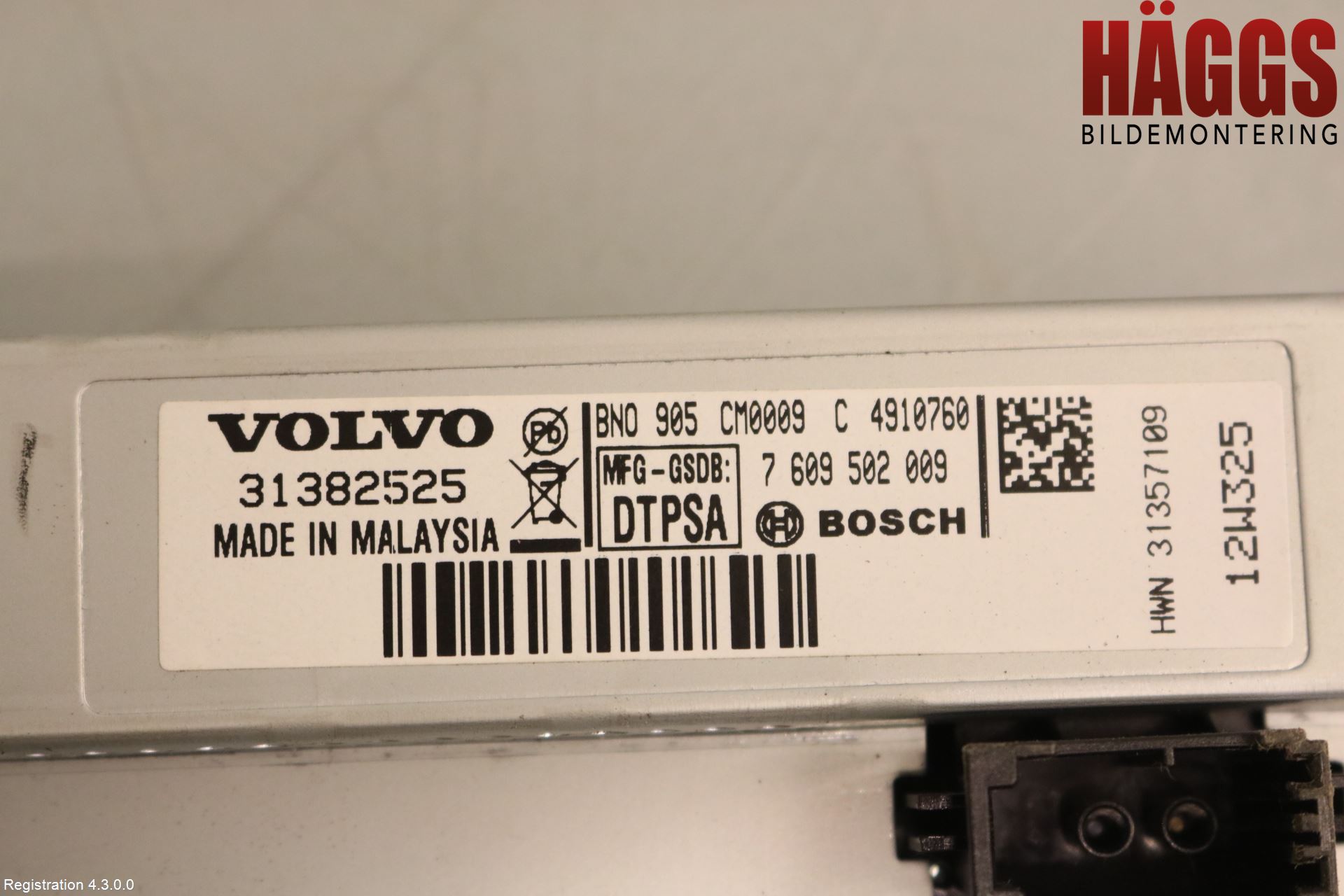 Volvo V70 08-13 Multifunktionsdisplay