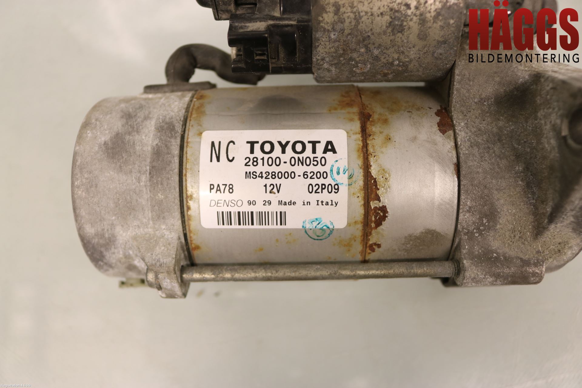 Toyota YARIS XP130 12-14 Startmotor Diesel