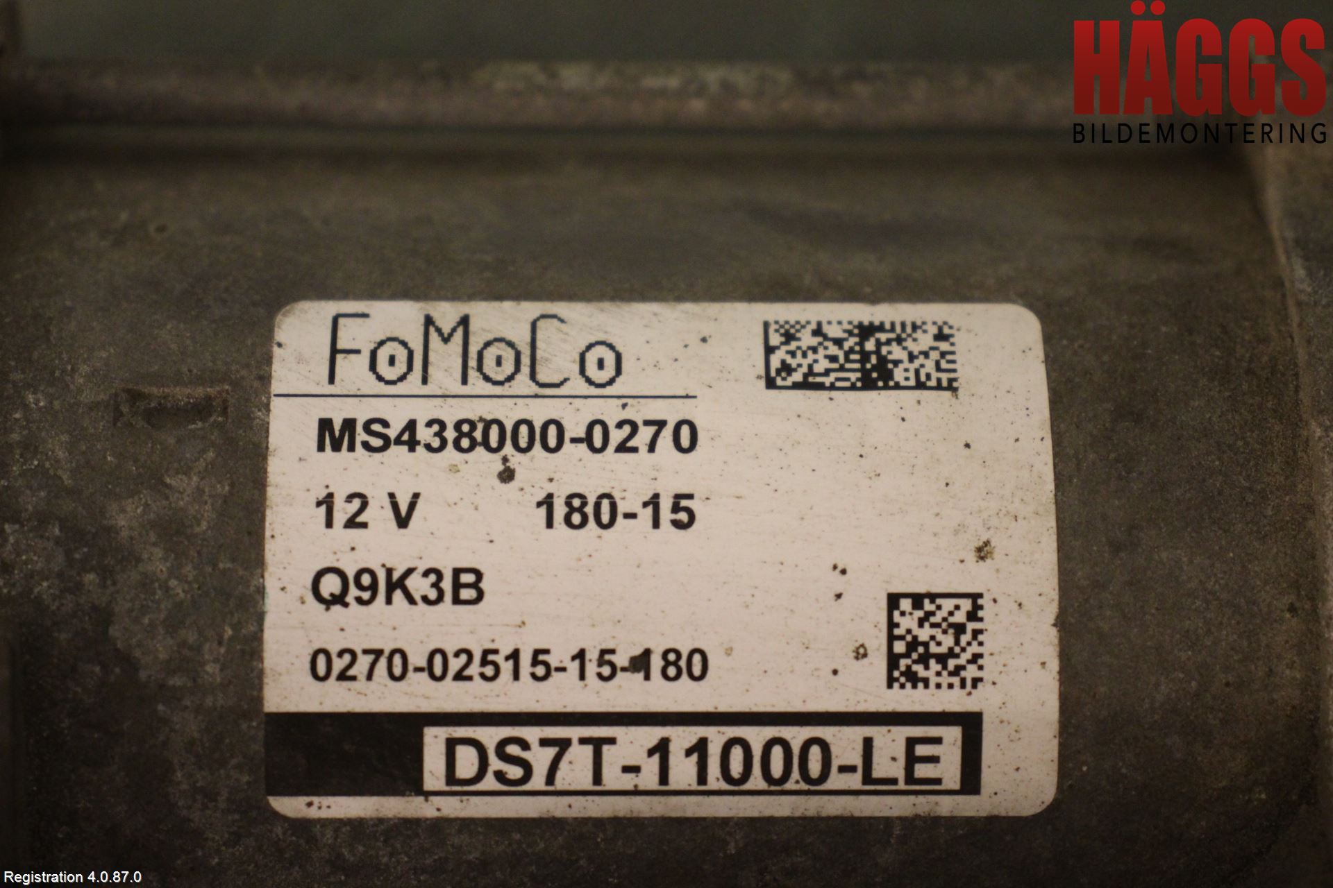 Ford MONDEO 15-22 Startmotor Diesel