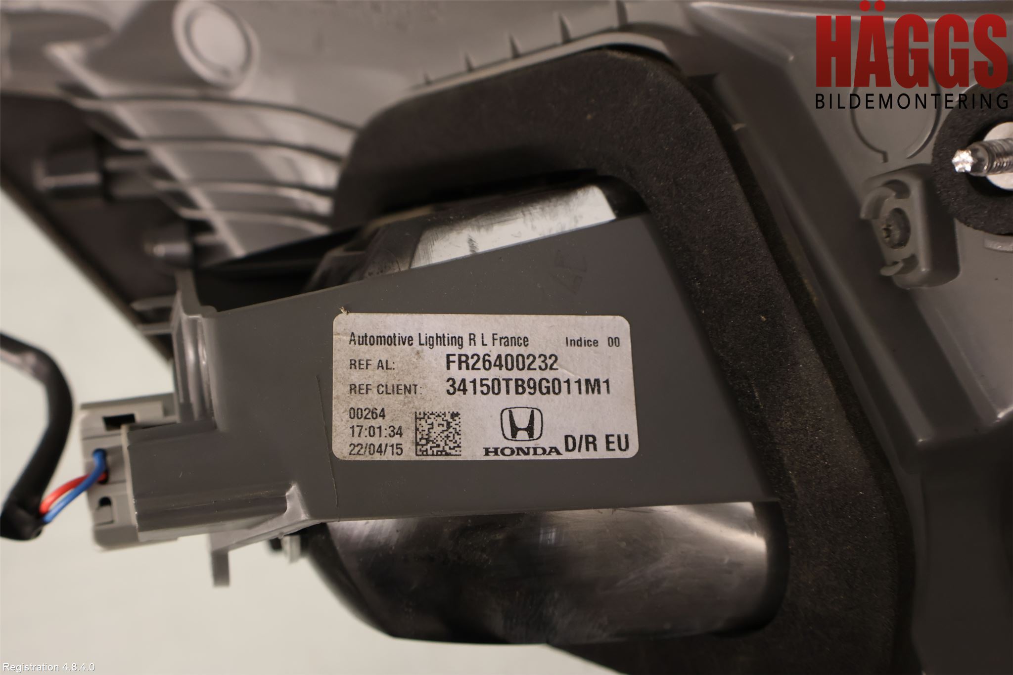 Honda CIVIC 12-16 Bakljus Lucka Hö
