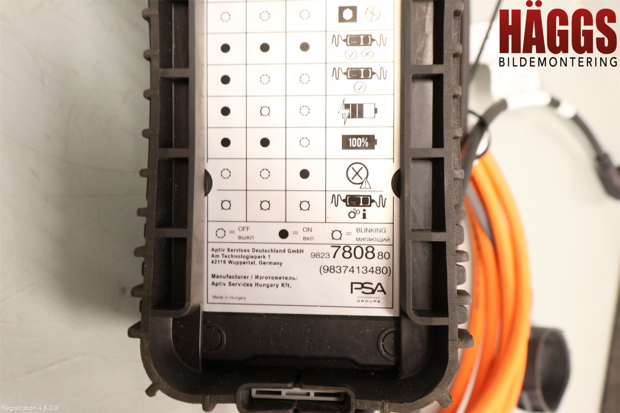 Peugeot 3008 17-24 Batteriladdare Högspänning