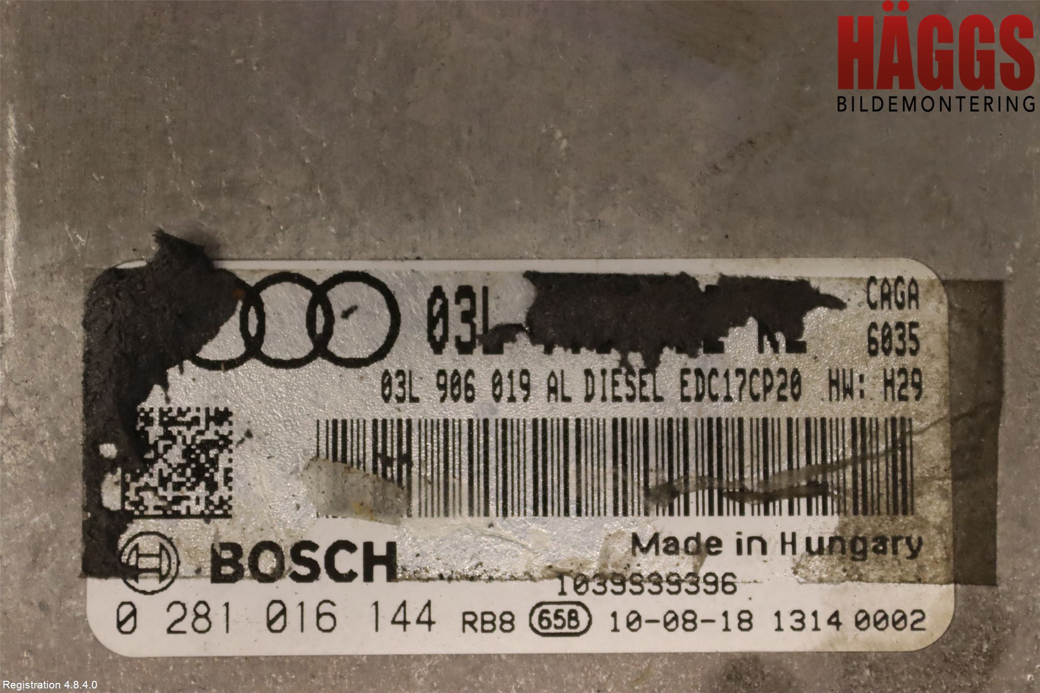 Audi A4/S4 08-11 Styrenhet Inspump Diesel