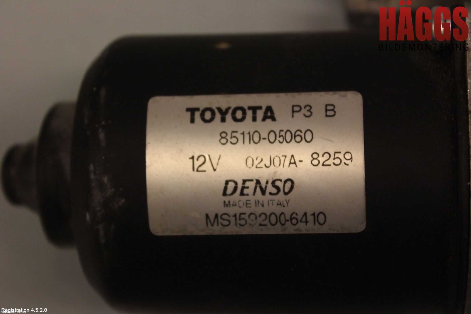 Toyota AVENSIS 07-08 Torkarmotor Vindruta