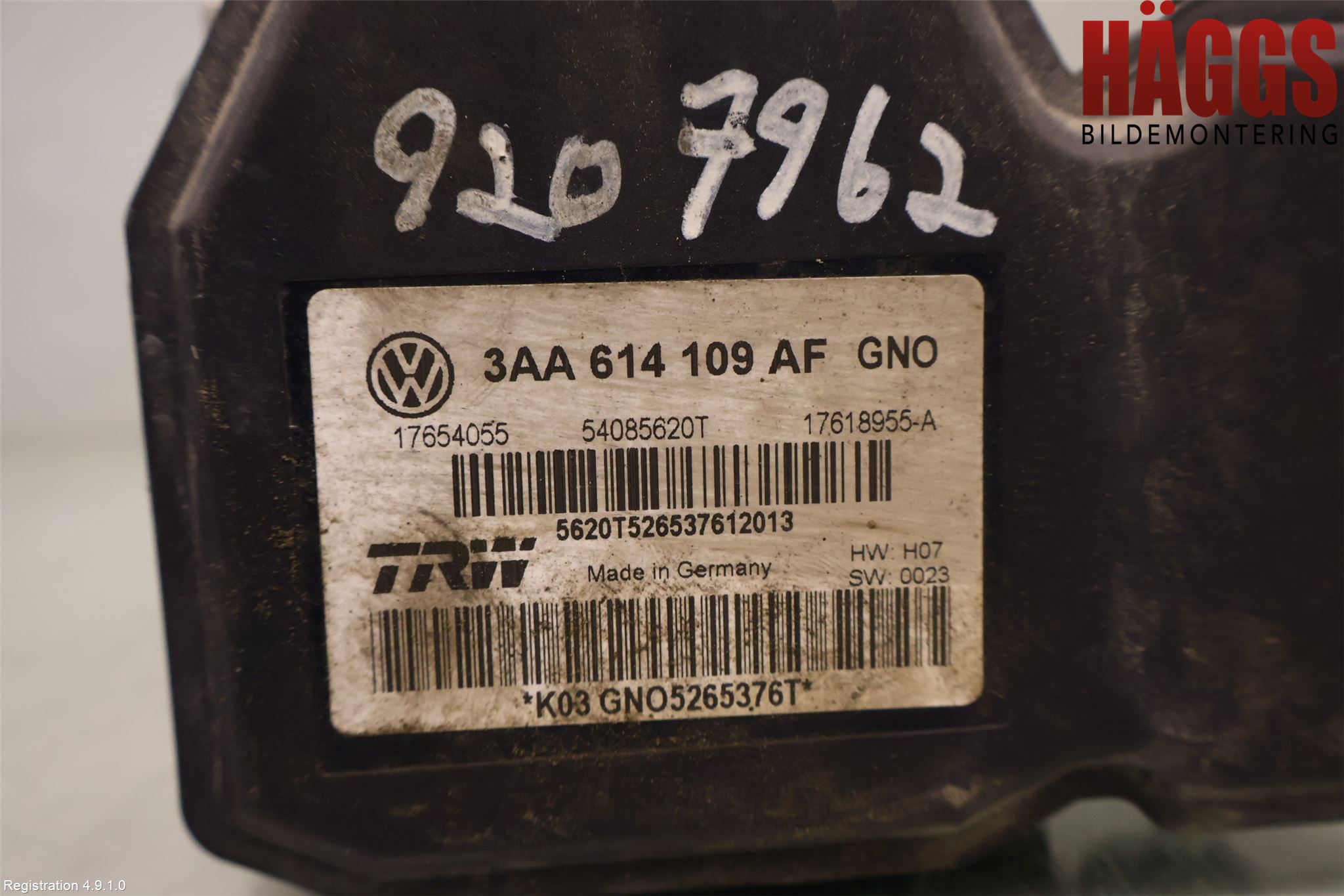 Volkswagen VW PASSAT 11-14 Abs Hydraulaggregat