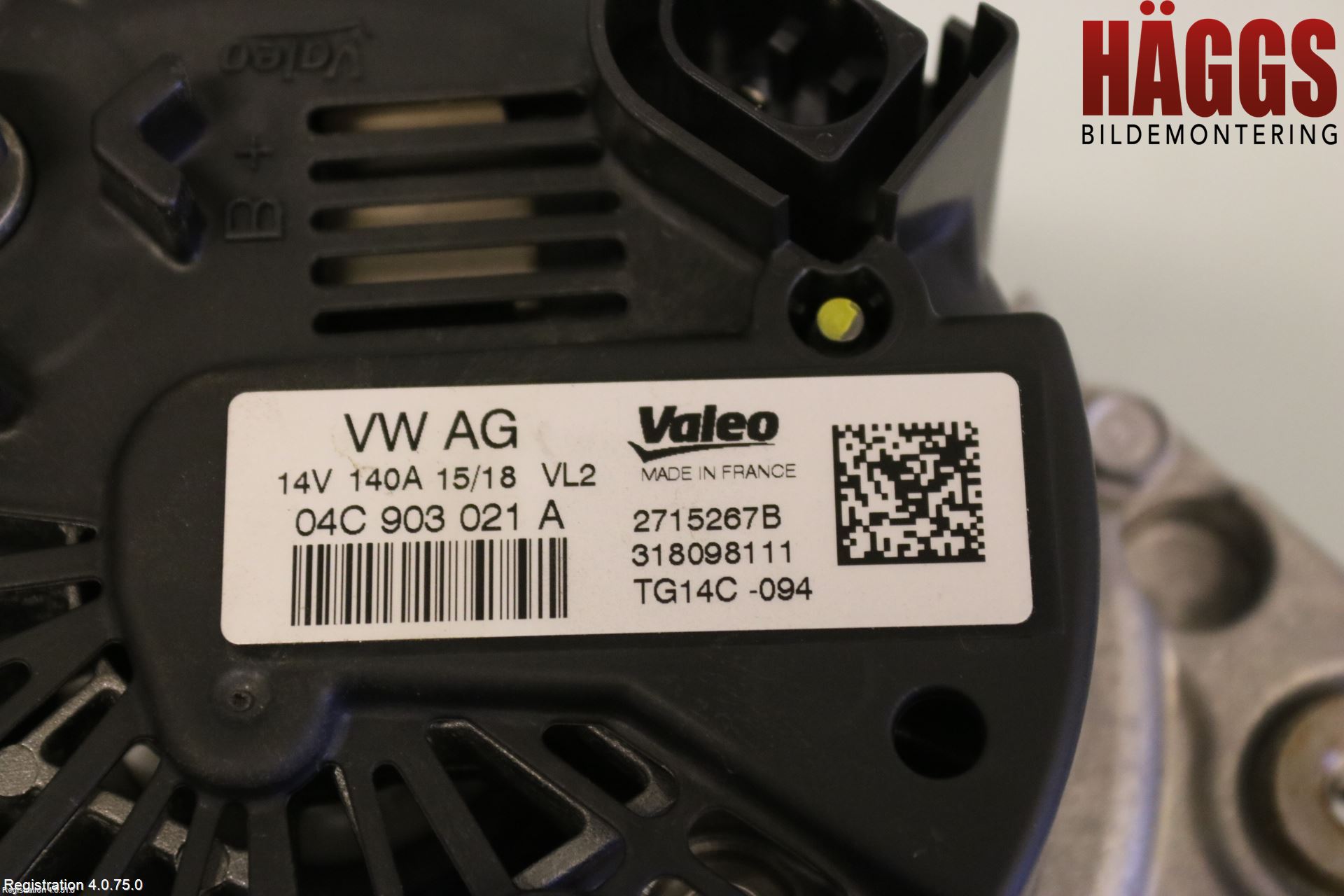 Volkswagen VW GOLF / E-GOLF VII 13-20 Generator