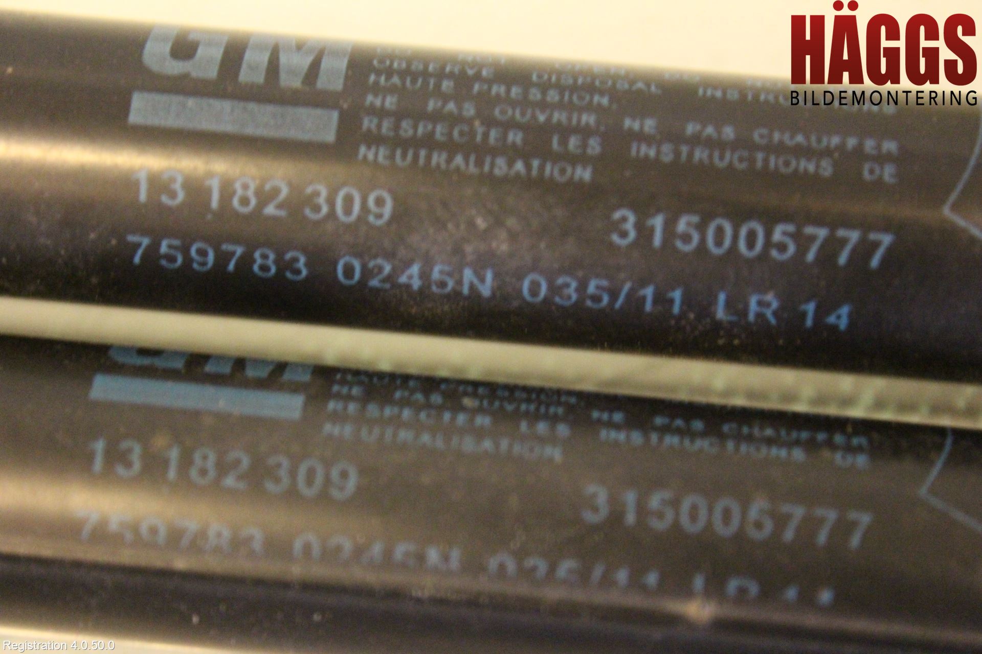 Opel CORSA D 07-14 Gasfjäder Baklucka