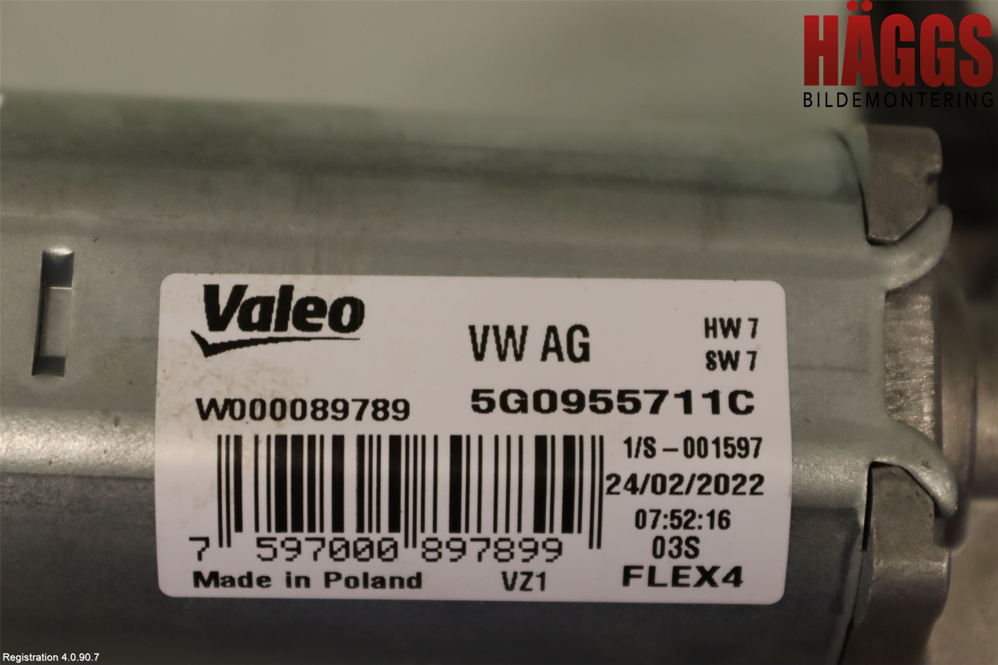 Volkswagen VW PASSAT 20-24 Torkarmotor Baklucka