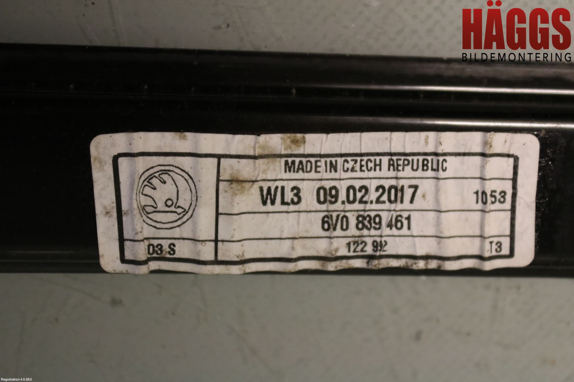 Skoda FABIA 15-21 Fönsterhissmekanism