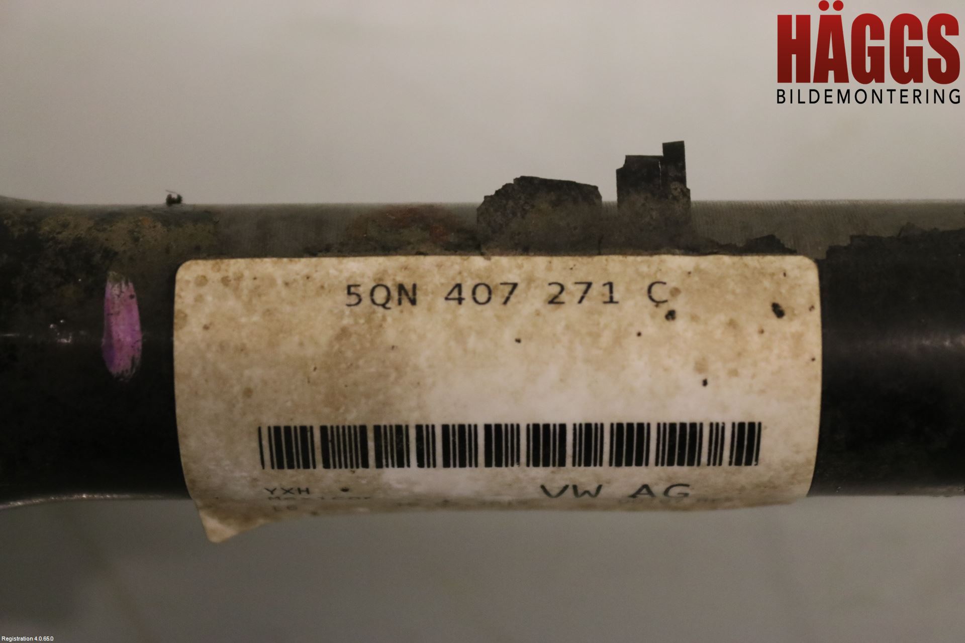 Volkswagen VW TIGUAN 16-24 Drivaxel Fram Vänster