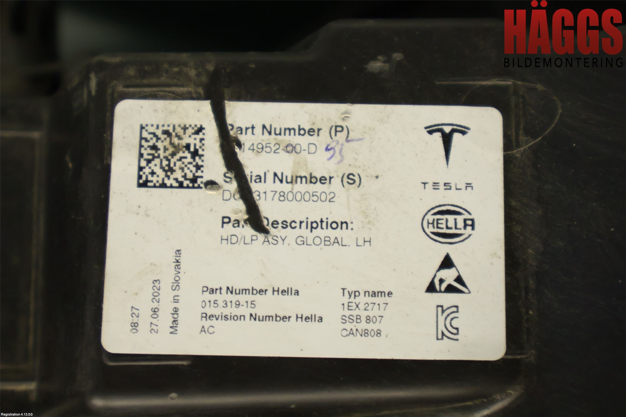 Tesla MODEL Y 21- Strålkastare Vänster