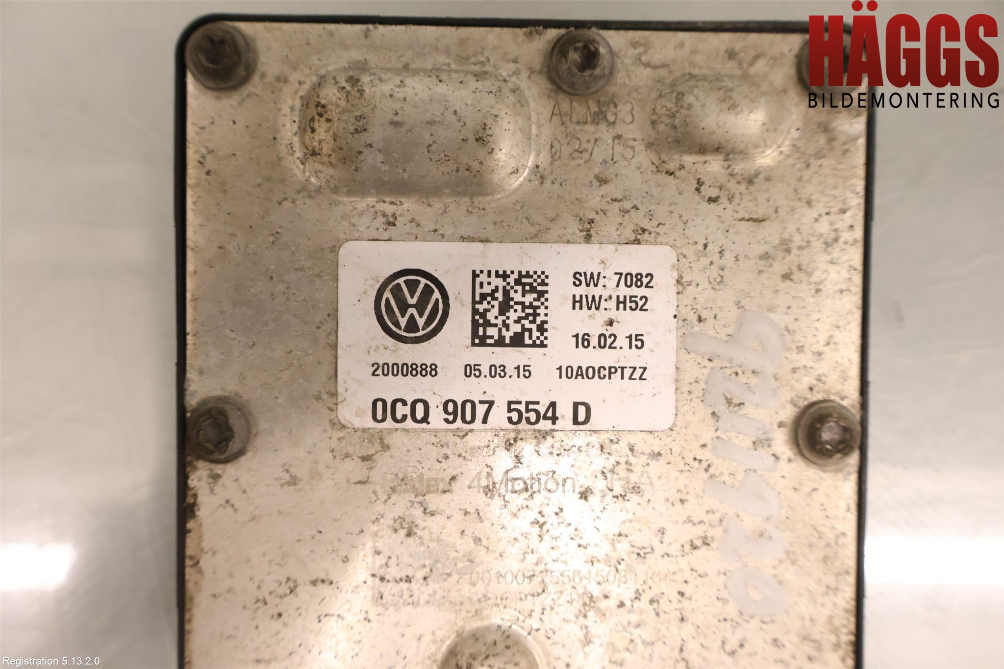 Volkswagen VW PASSAT 15-19 Styrenhet Fyrhjulsdrift