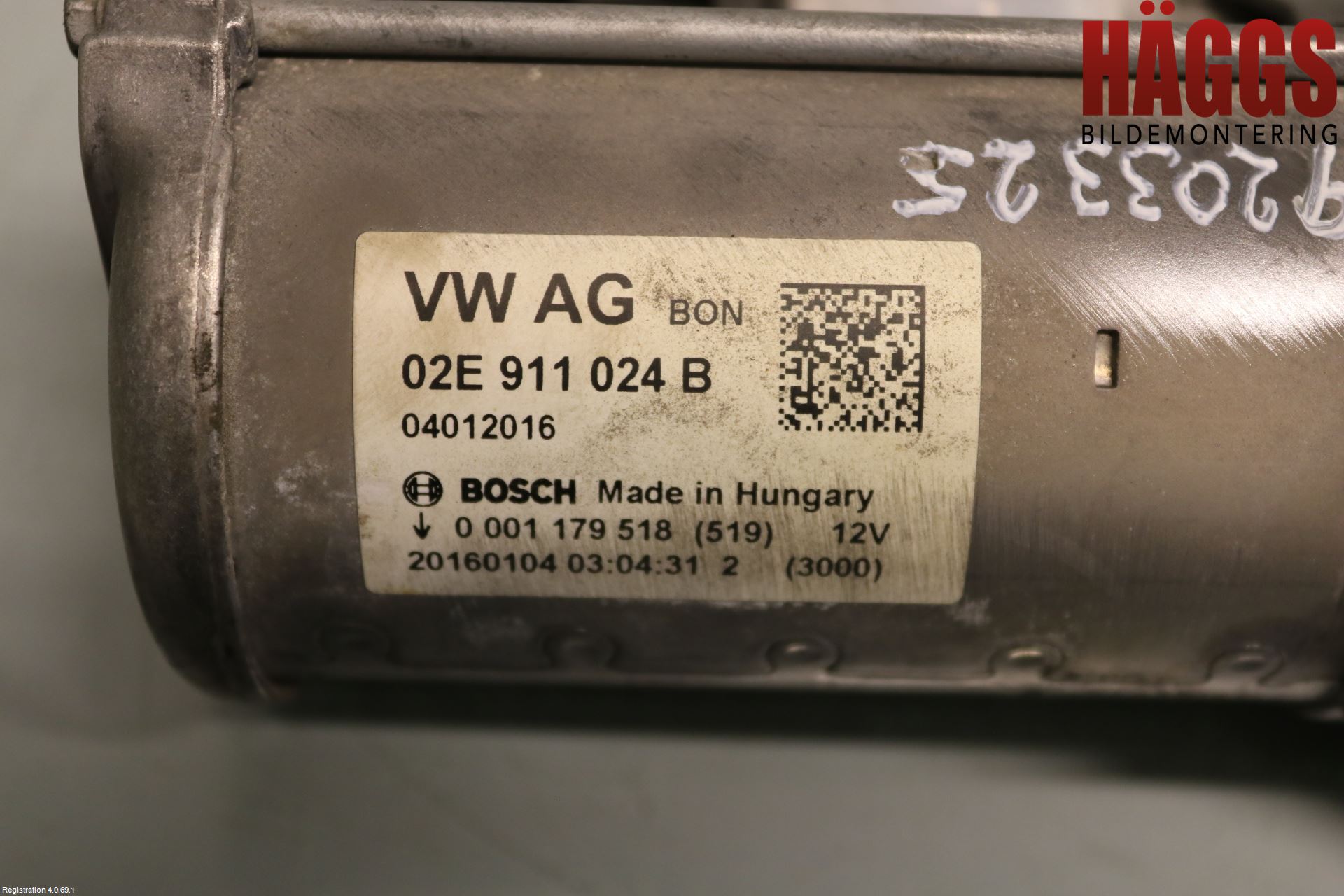 Volkswagen VW GOLF / E-GOLF VII 13-20 Startmotor