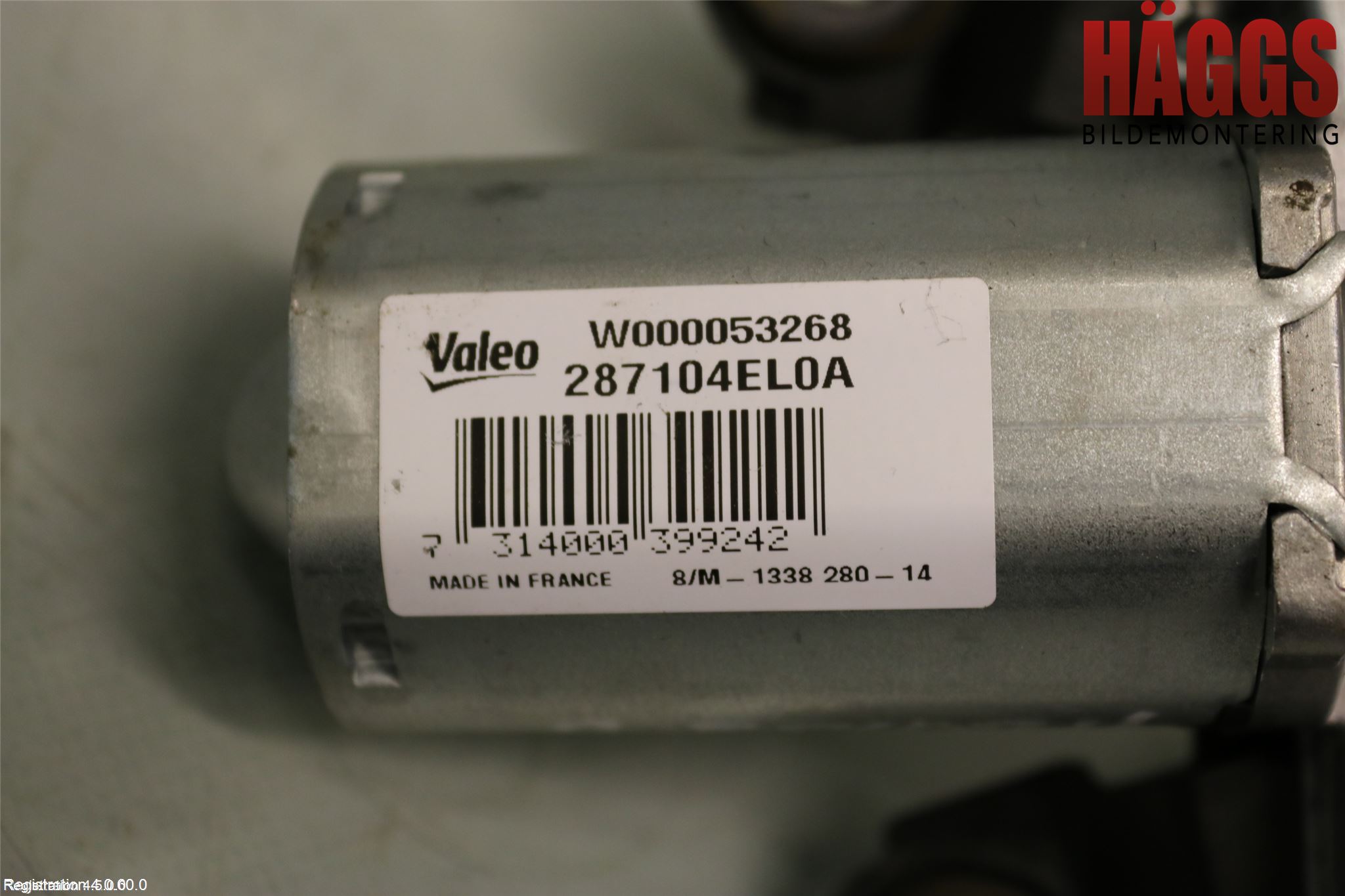 Nissan QASHQAI 14-17 Torkarmotor Baklucka