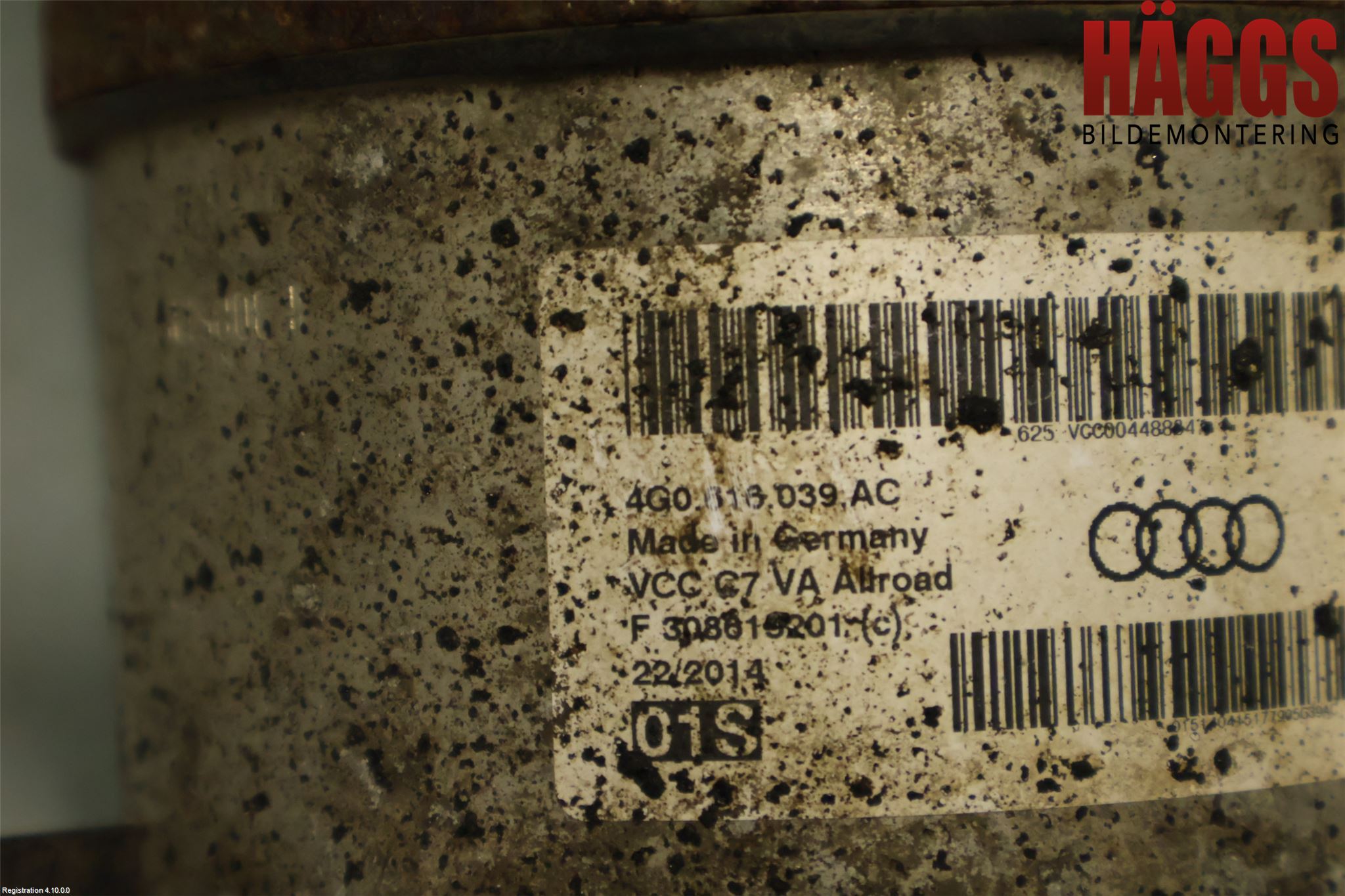 Audi A6 ALLROAD 12-18 Nivå-Luftfjädring Bälg