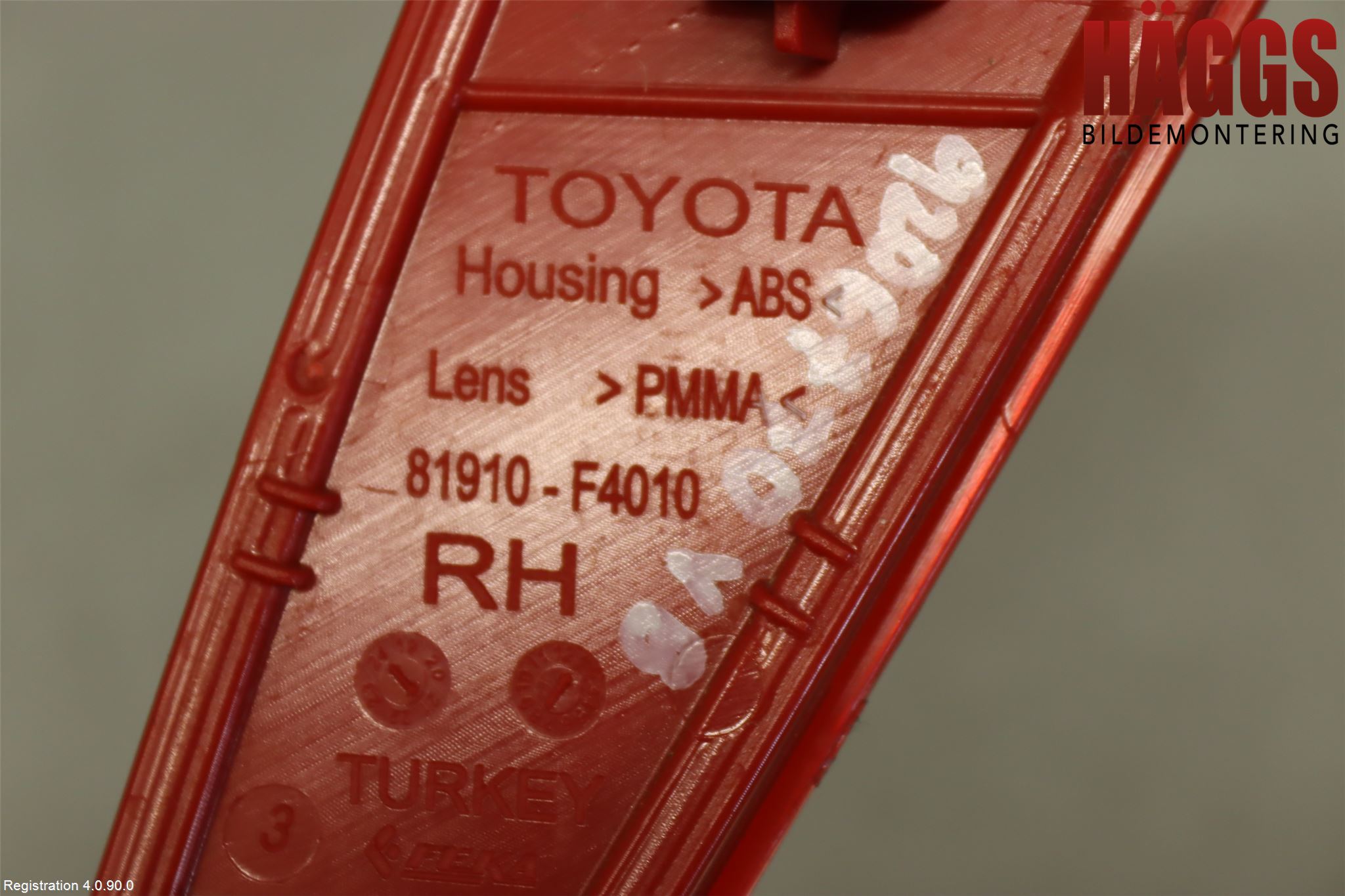 Toyota YARIS XP21 20- Dimljus/Reflex Bak
