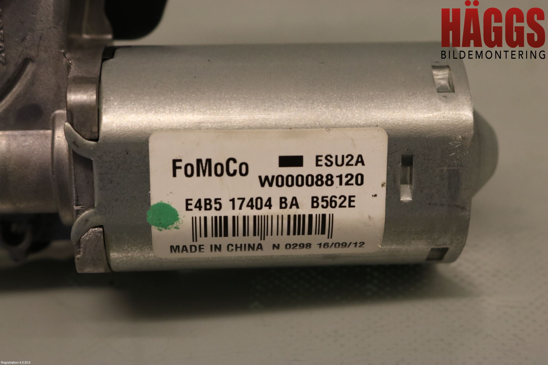 Ford KA+ 16-20 Torkarmotor Baklucka