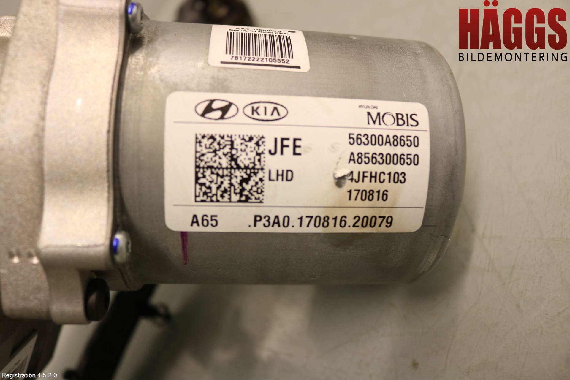 Kia OPTIMA 16-20 Rattaxelagg Med Inb Servo