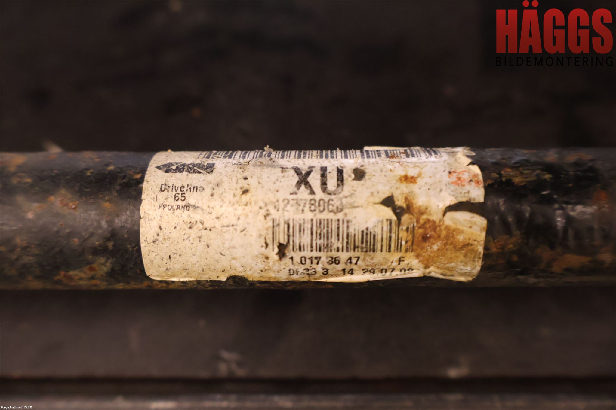 Saab 9-3 VER2/VER3 08-15 Drivaxel Bak Höger