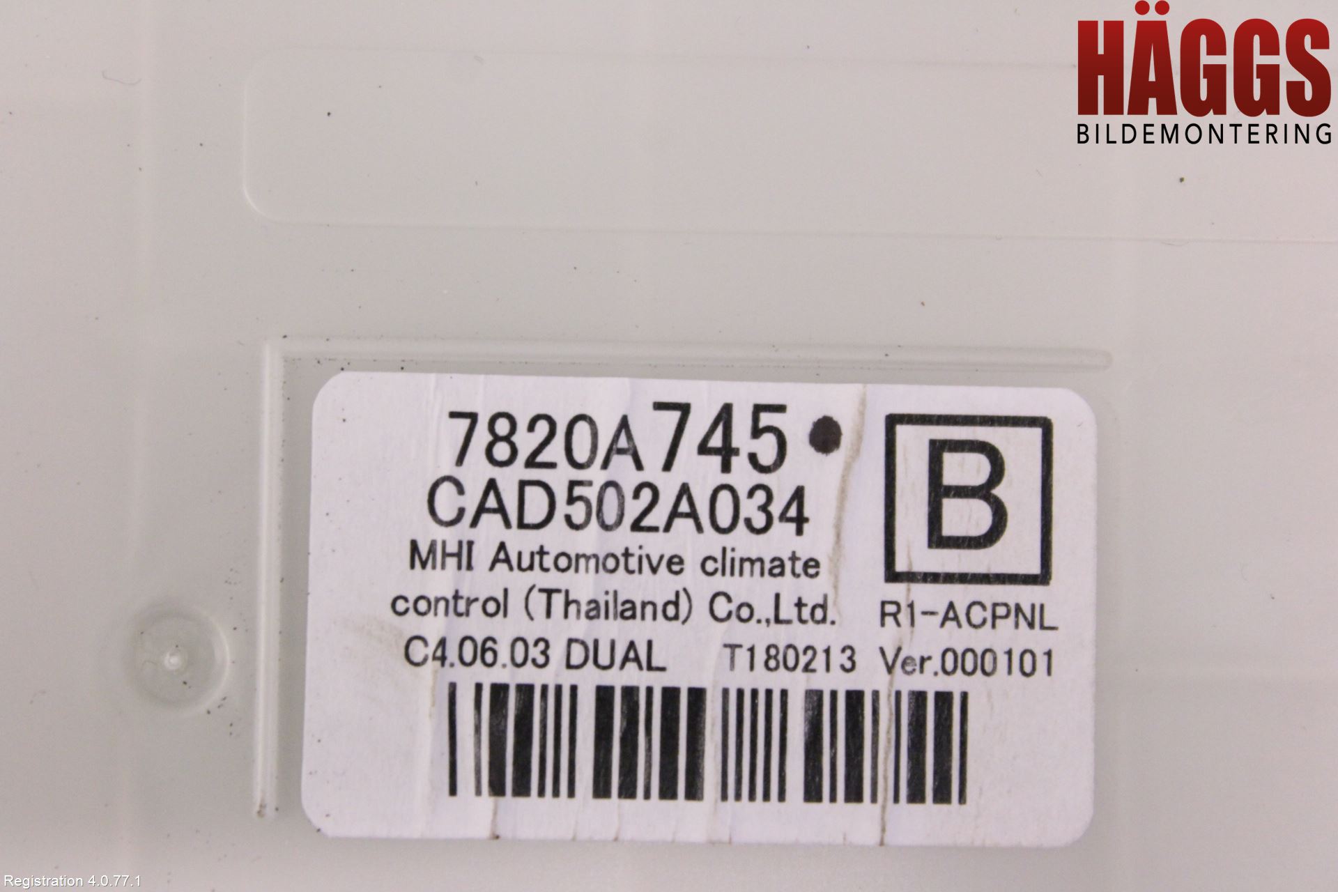 Mitsubishi L200 16-23 Ac Styrenhet Ac Manöveren