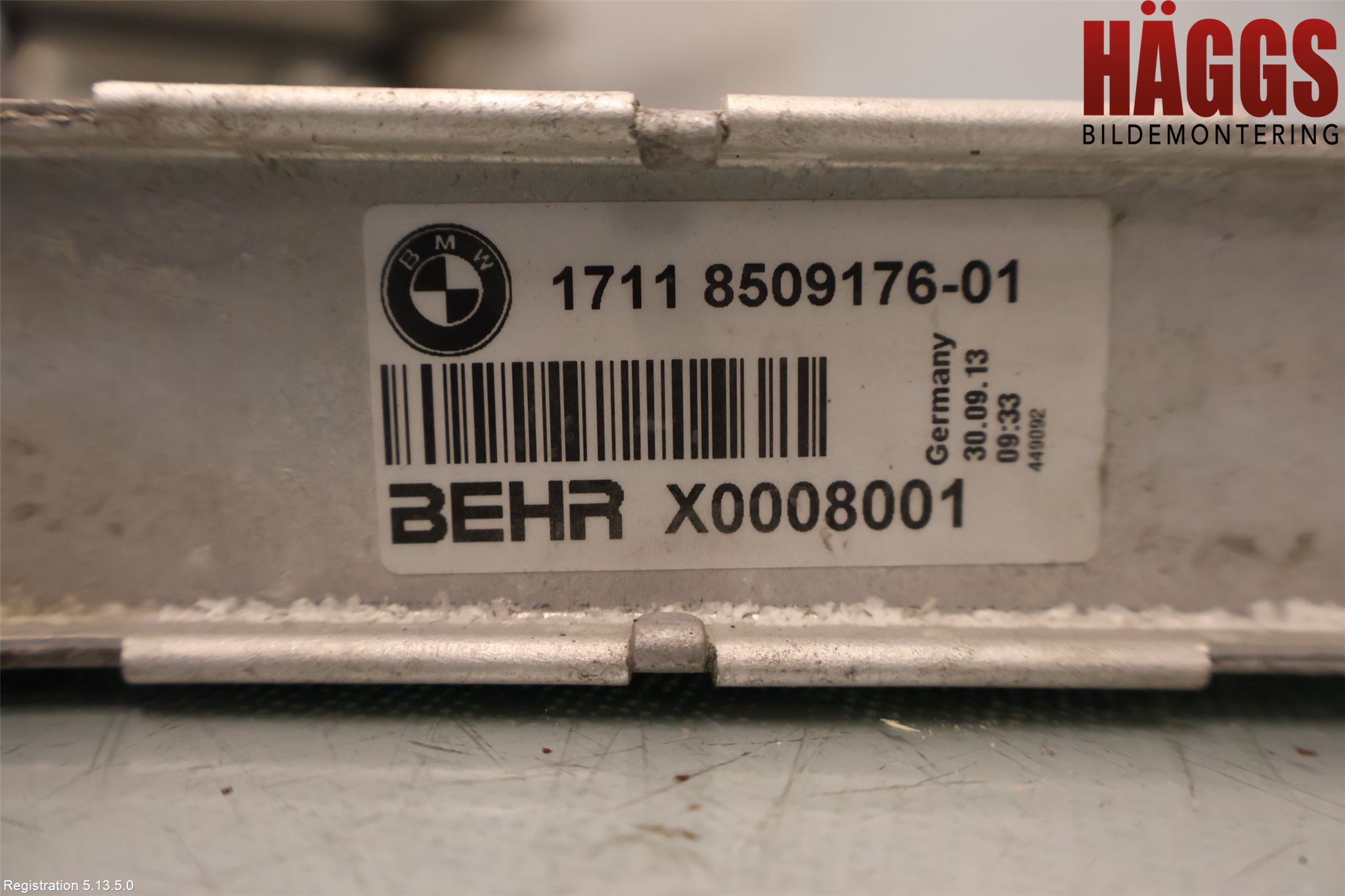 BMW 5 F10/F11/F18 09-17 Kylare Aut