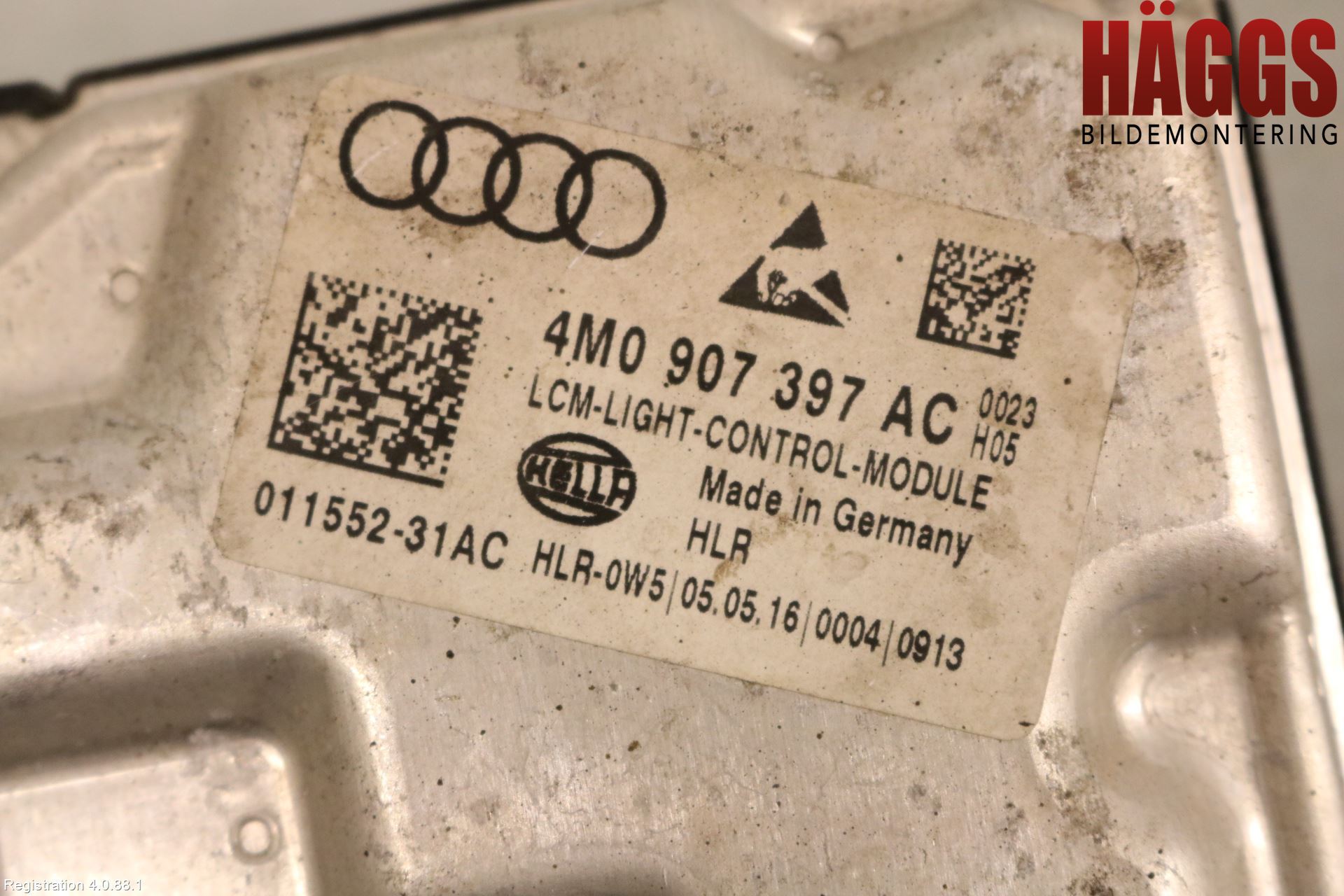 Audi A4/S4 B9 16-19 Styrenhet Strålkastare