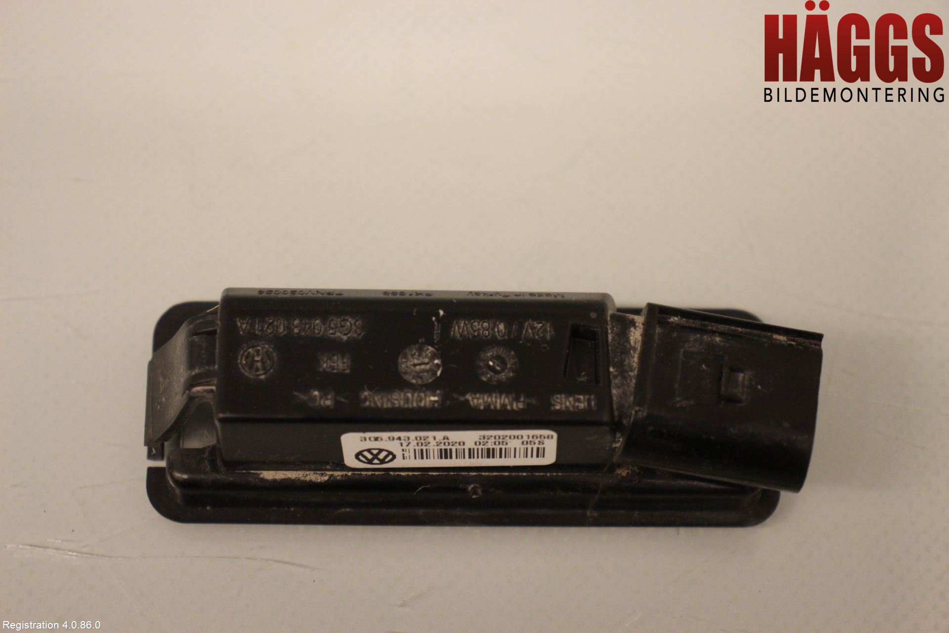 Volkswagen VW GOLF / E-GOLF VII 13-20 Skylt Belysning