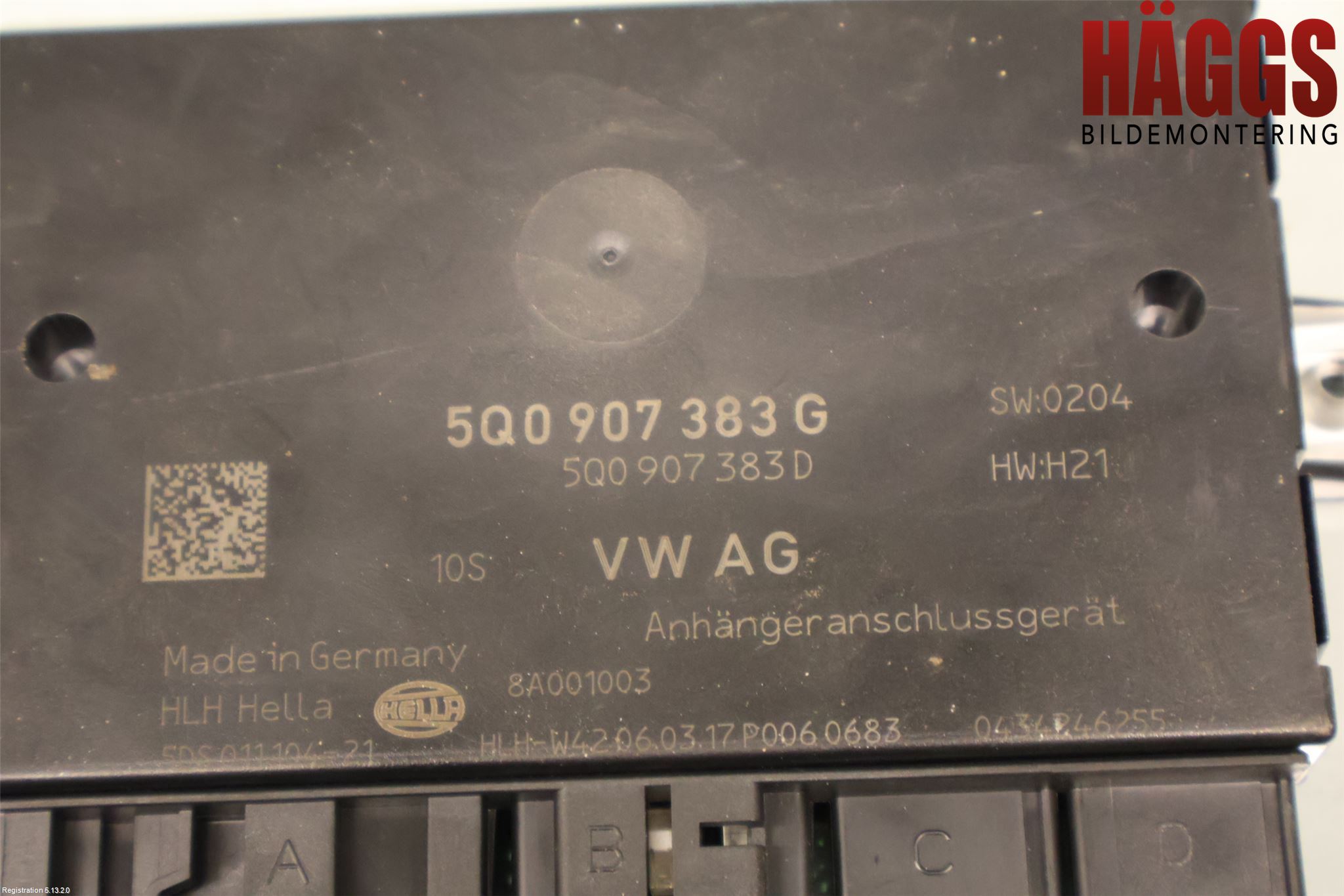 Volkswagen VW TIGUAN 16-24 Styrenhet Dragkrok
