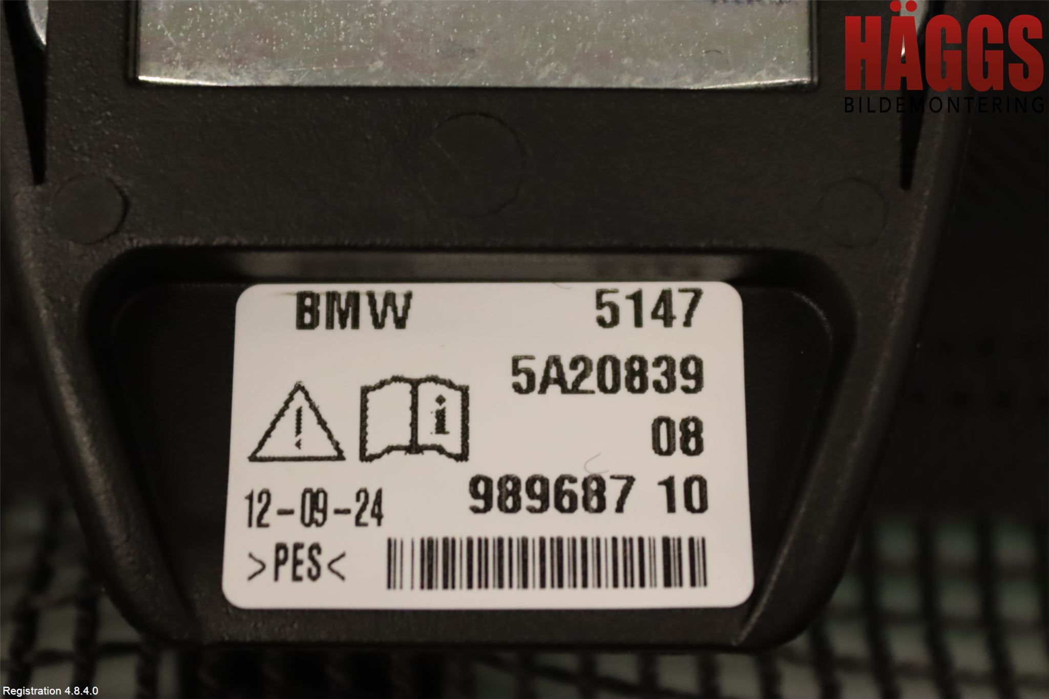 BMW 5/i5 G60/G61 24- Lastförskjutningsskydd-Galler