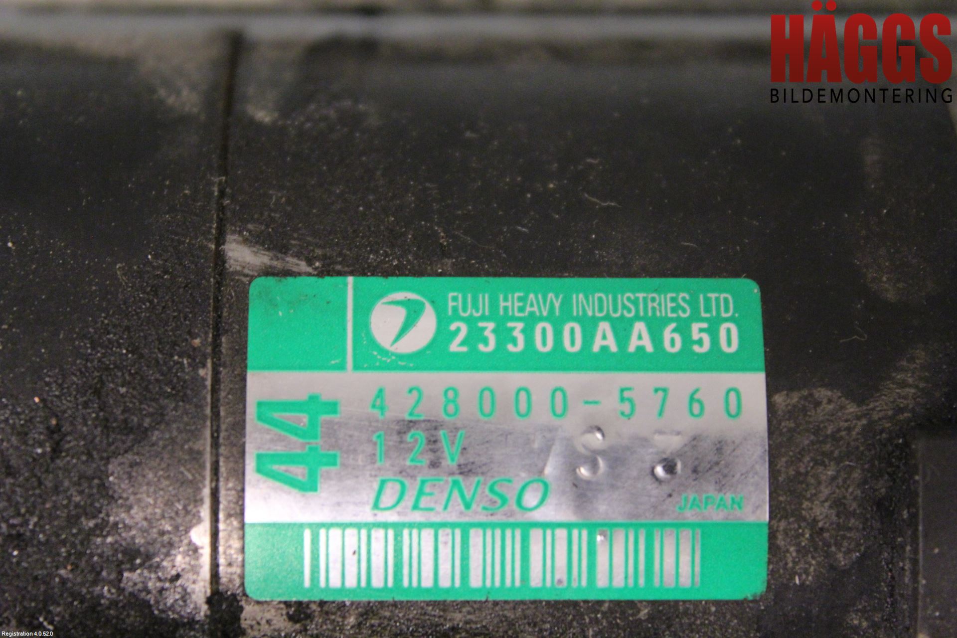 Subaru WRX STI Startmotor