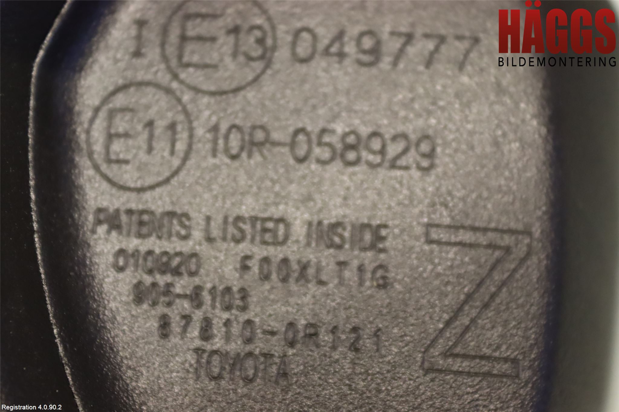 Toyota RAV4 19- Spegel Invändig El