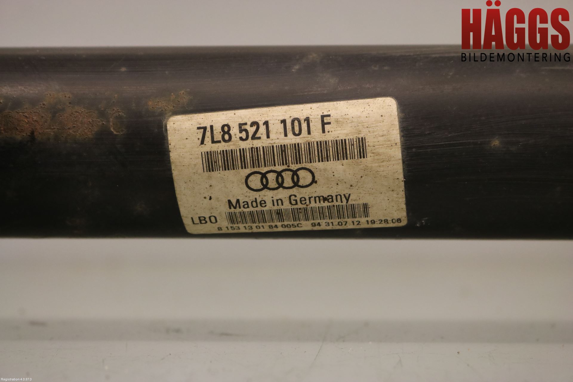 Volkswagen VW TOUAREG 7P 11-18 Mellanaxel Främre