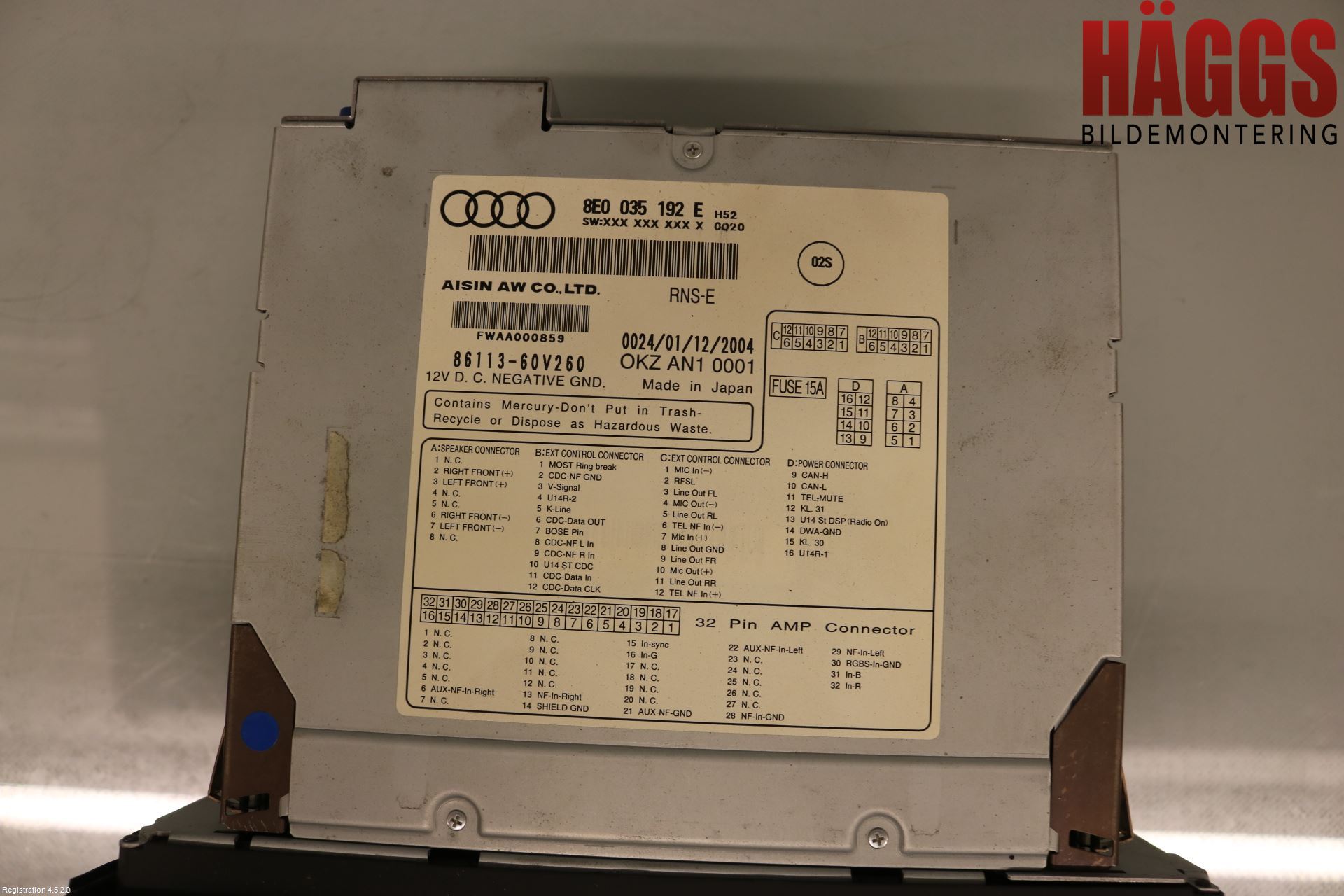 Audi A4/S4 05-07 Gps Navigator