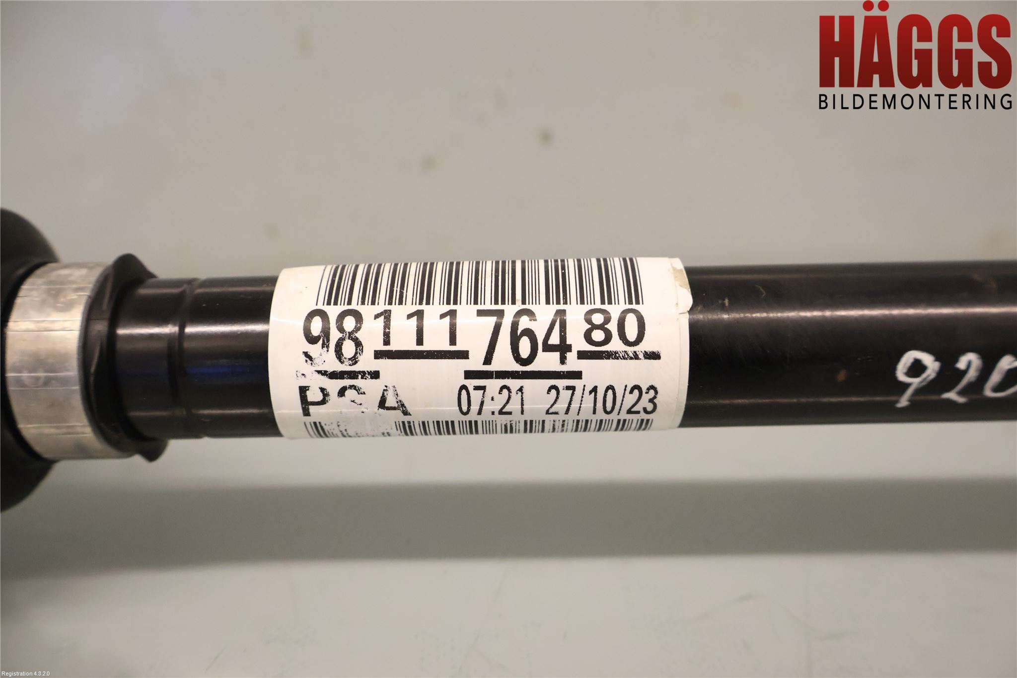 Peugeot 3008 17-24 Drivaxel Fram Höger