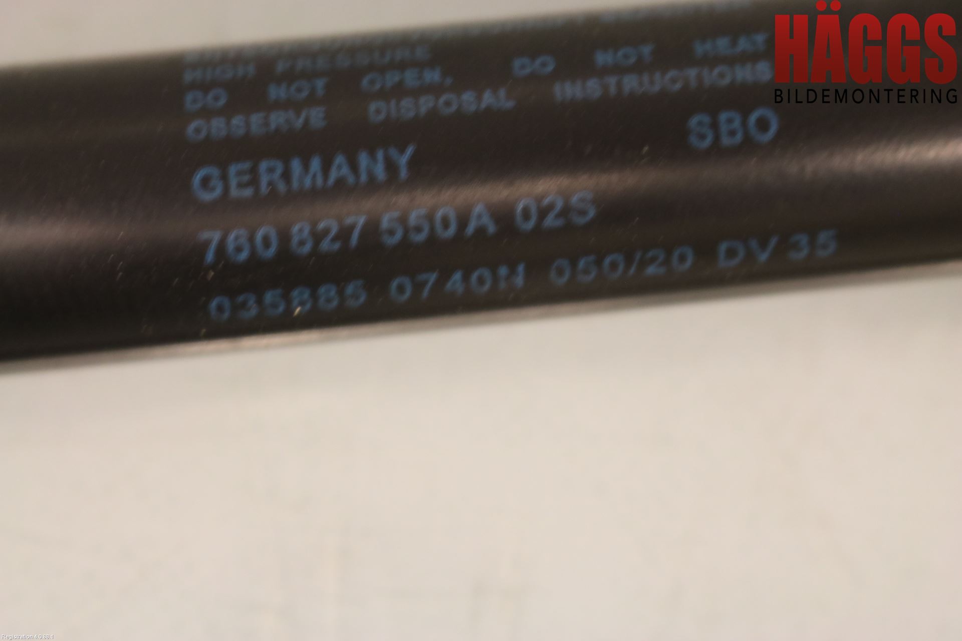 Volkswagen VW TOUAREG CR 18- Gasfjäder Baklucka