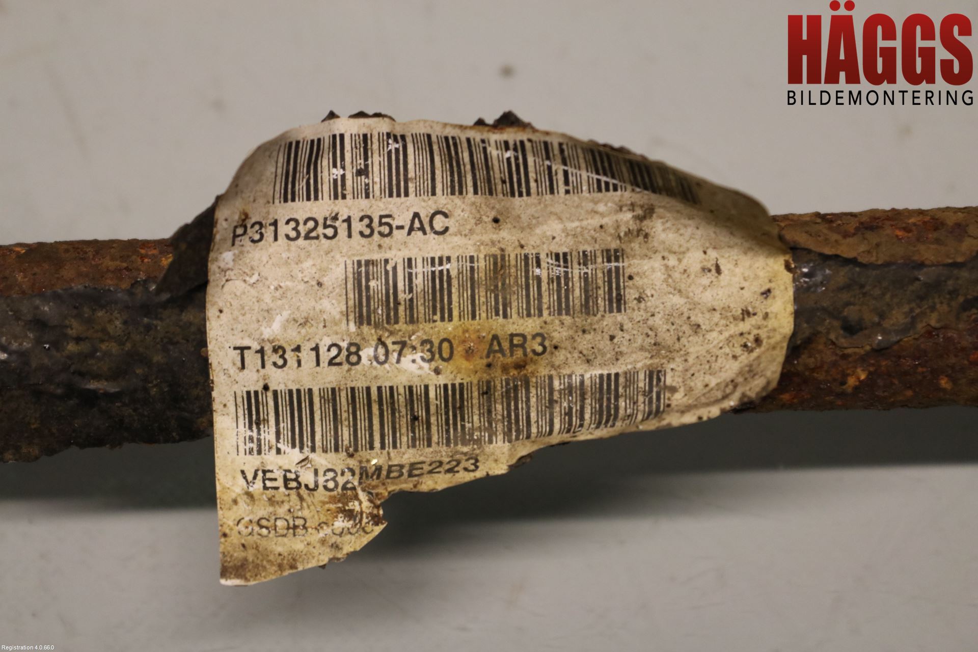 Volvo V70 14-16 Drivaxel Bak Vänster