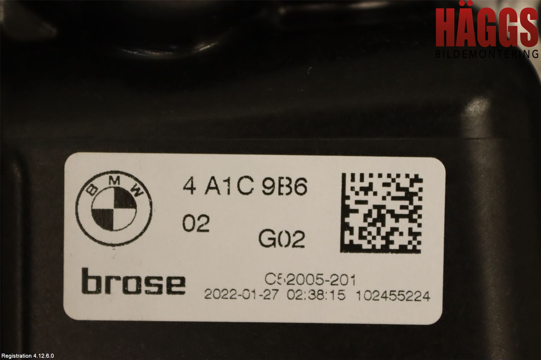 BMW X4 G02 18- Fönsterhissmekanism