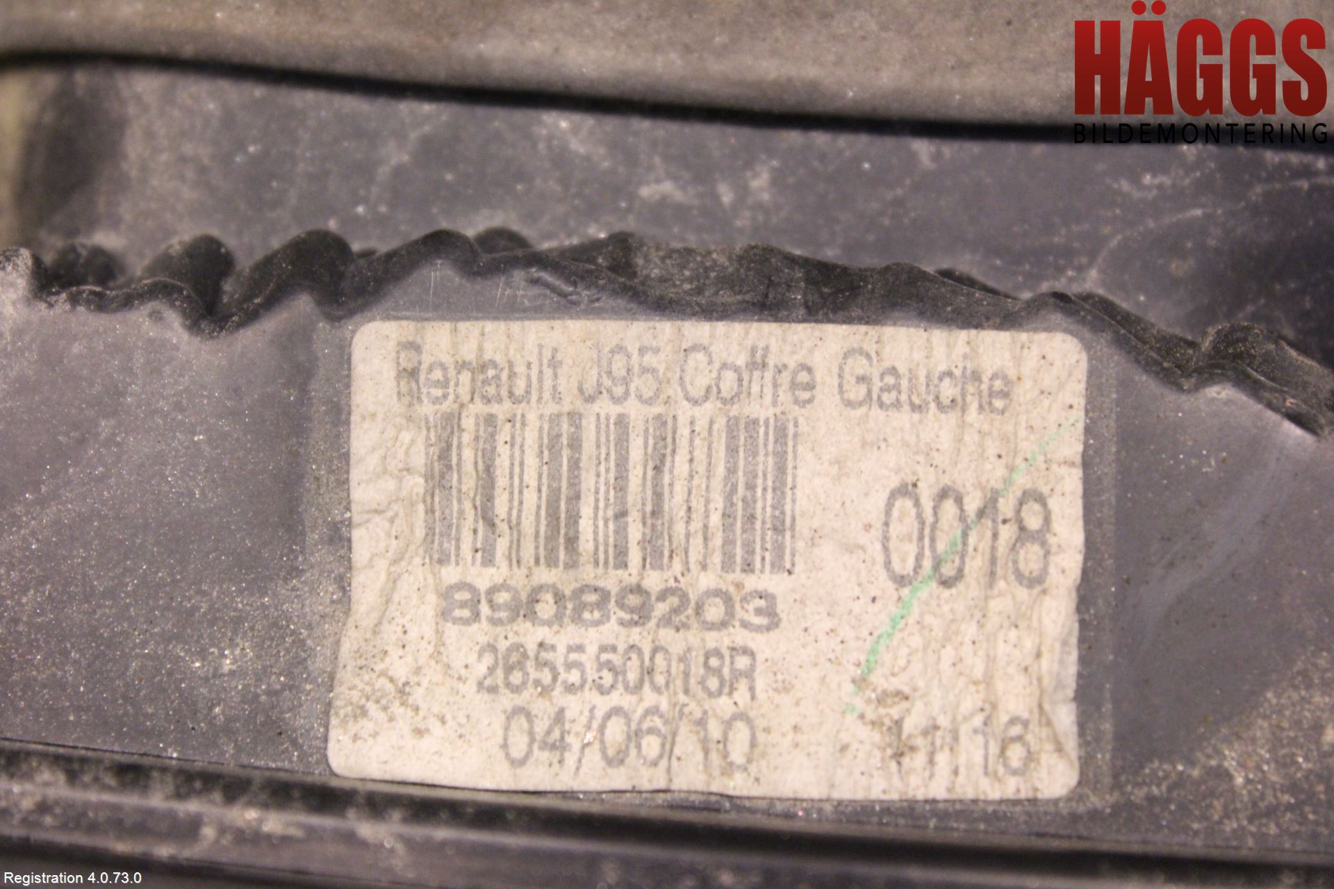Renault SCÉNIC/GRAND 07-09 Bakljus Lucka Vä
