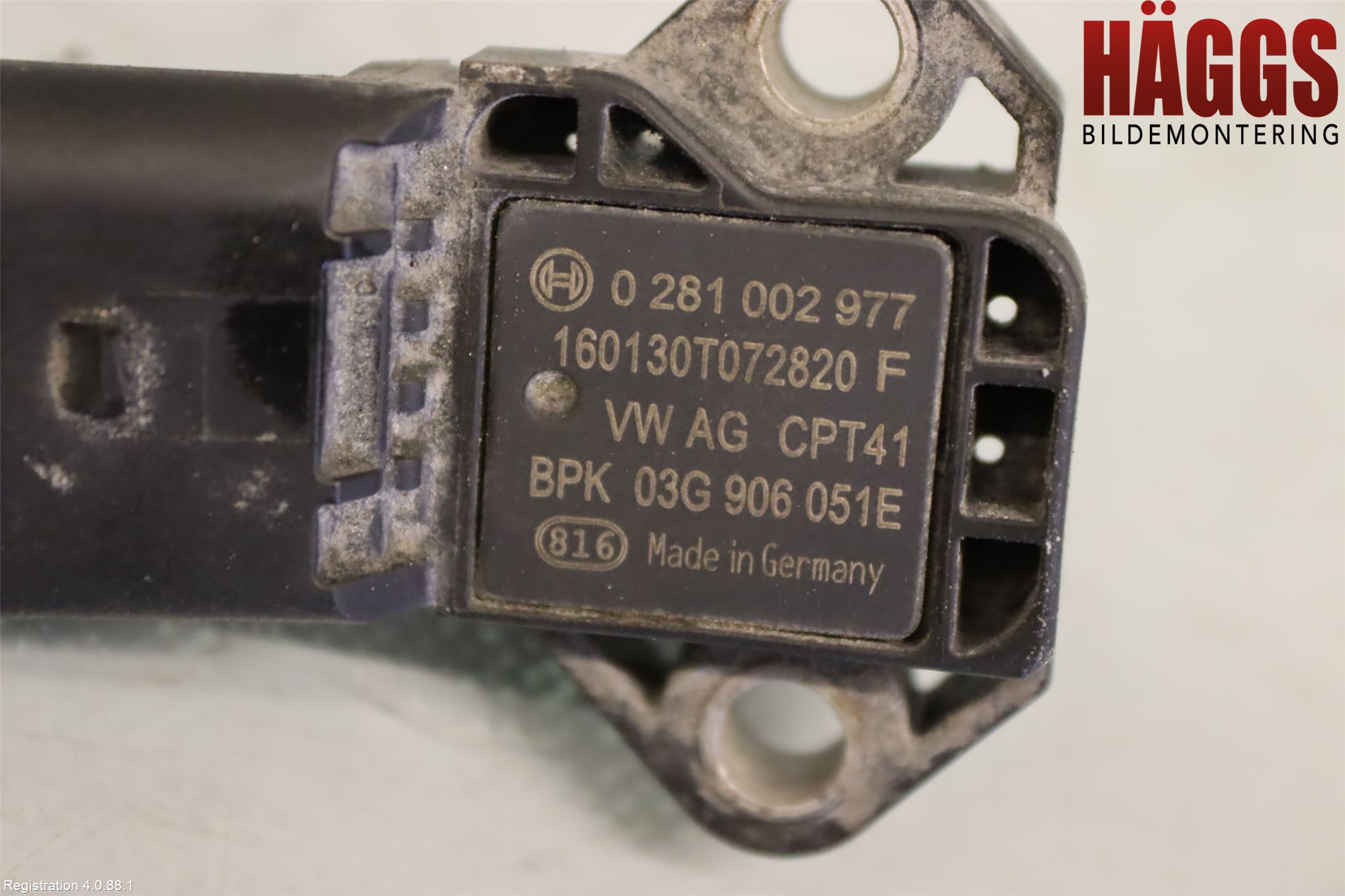 Volkswagen VW POLO 10-17 Givare Laddluftstryck