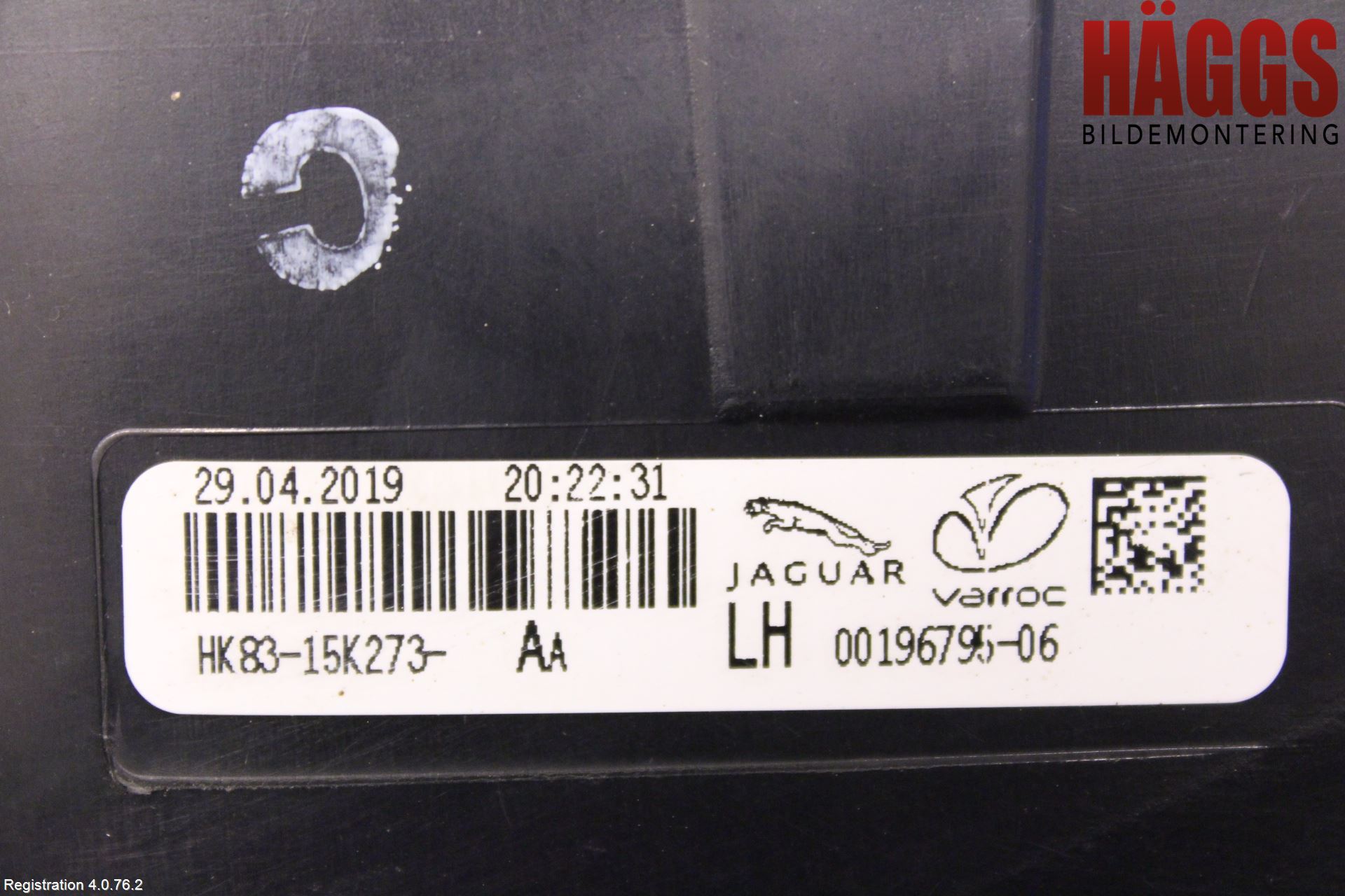 Jaguar F-PACE Bakljus Lucka Vä