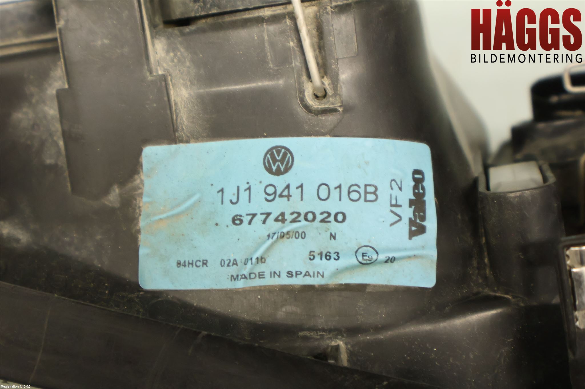 Volkswagen VW GOLF IV 98-06 Strålkastare Höger