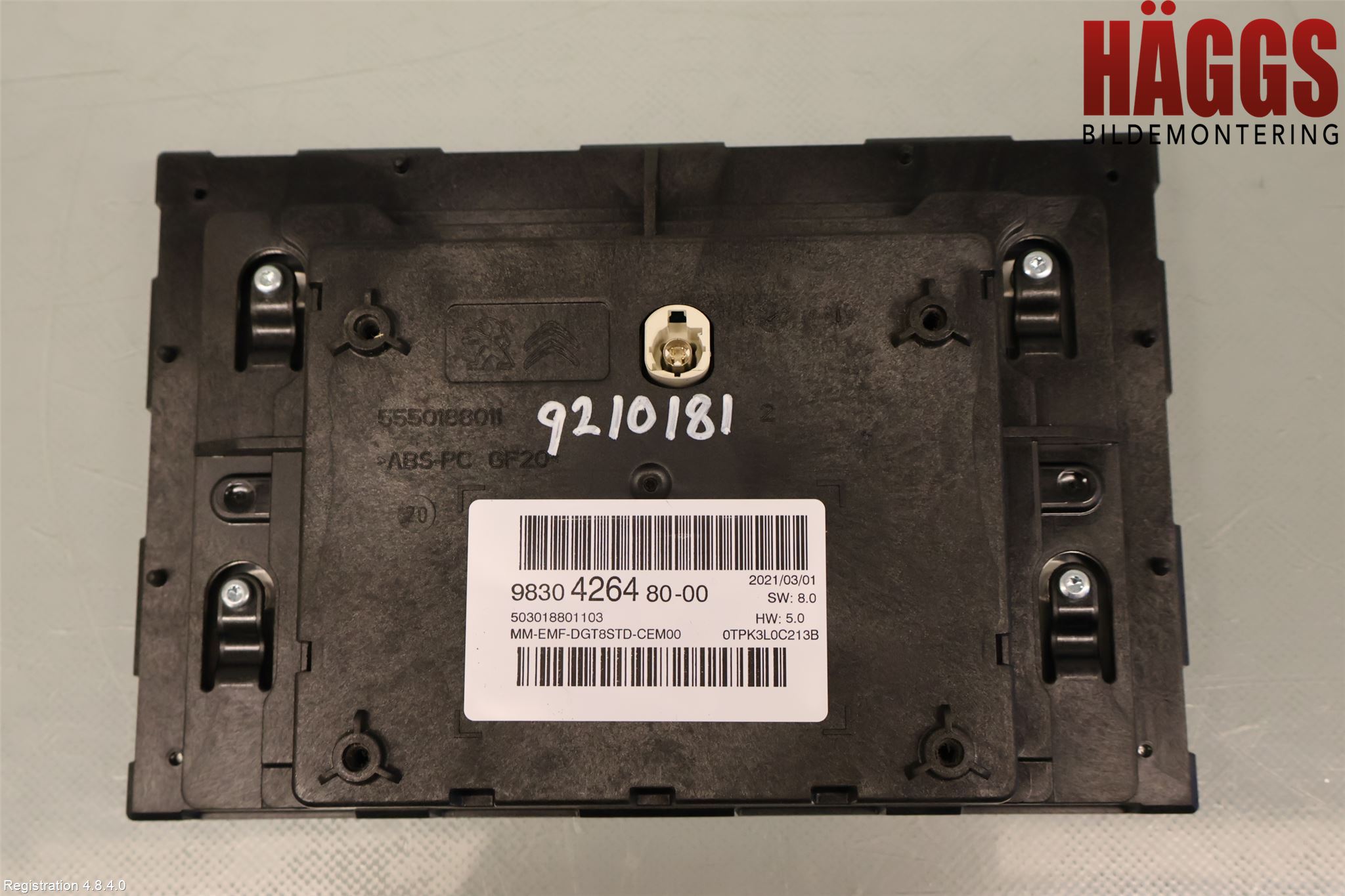 Citroen BERLINGO/E-BERLINGO 19- Multifunktionsdisplay