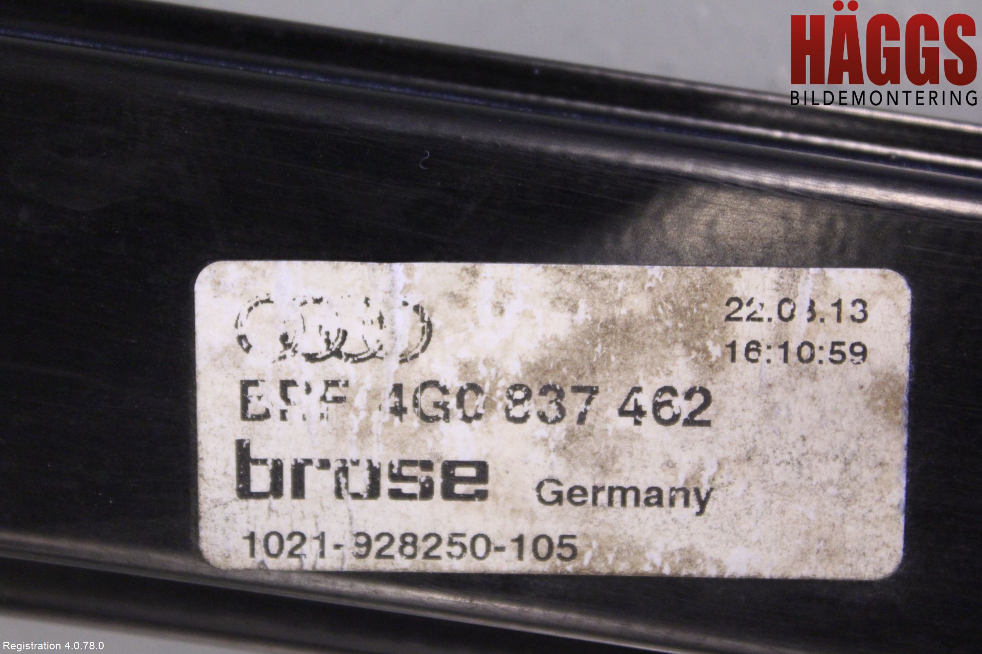 Audi A6/S6 4G 11-18 Fönsterhissmekanism